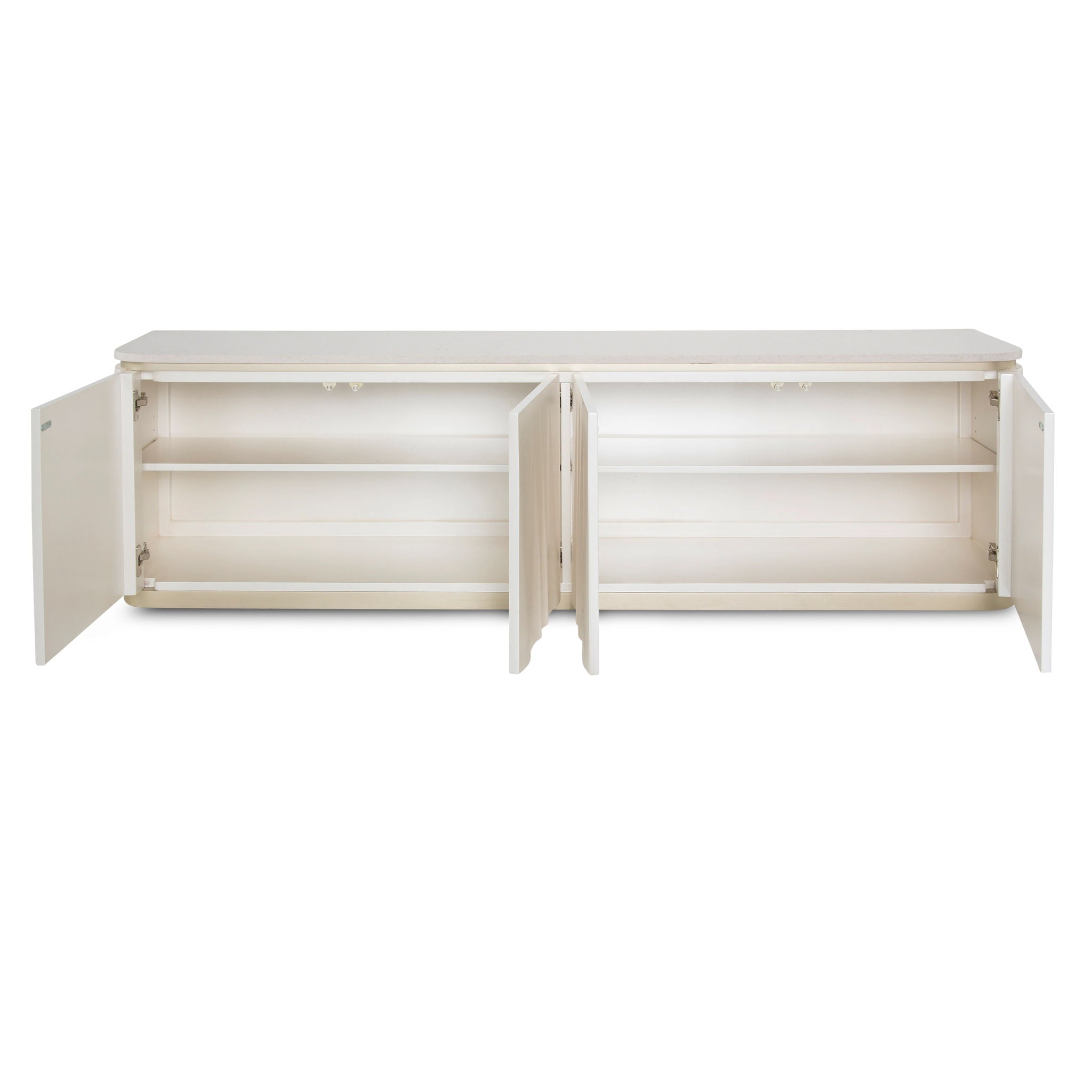 London Place - Media Cabinet - Creamy Pearl