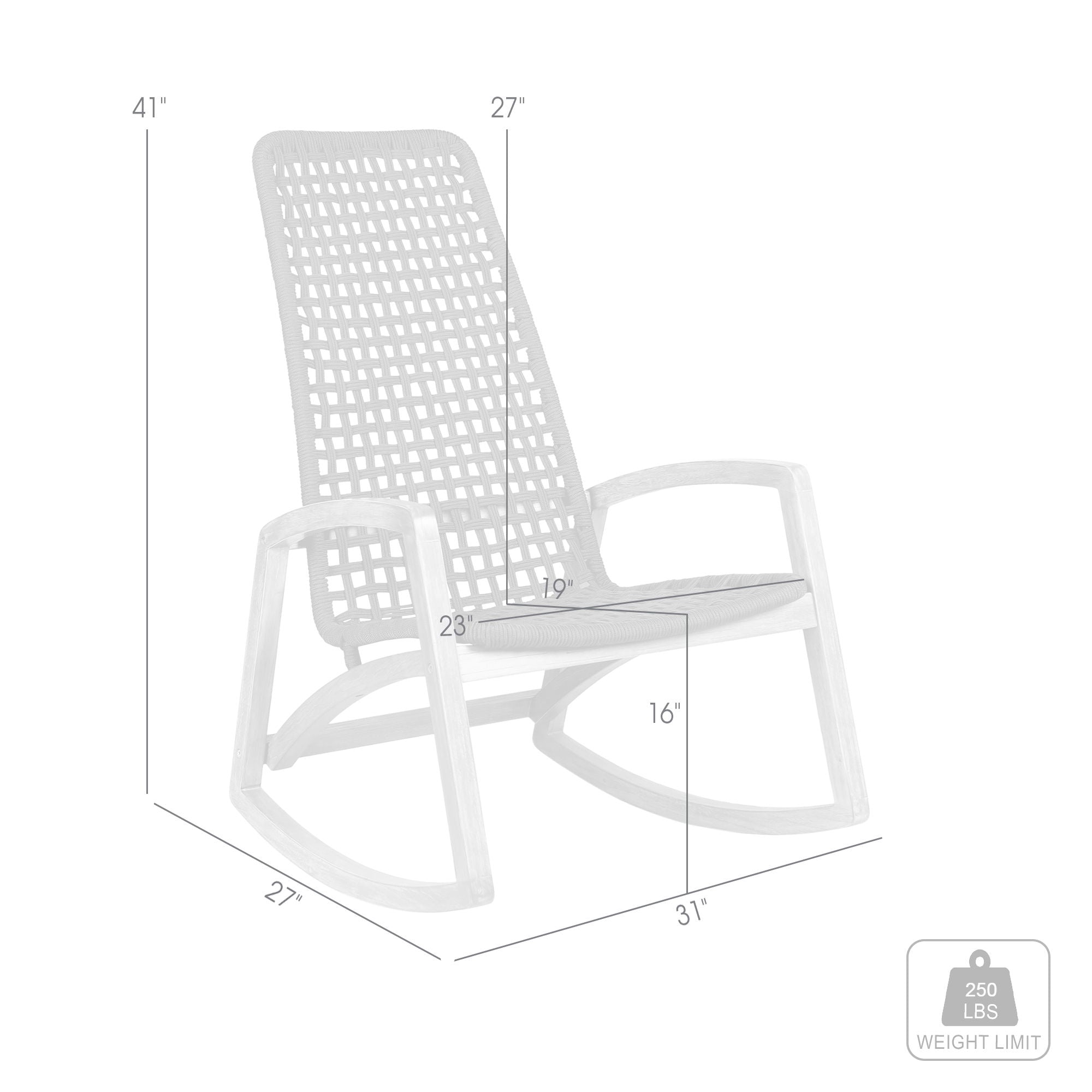 Griffin - Outdoor Patio Rocking Chair