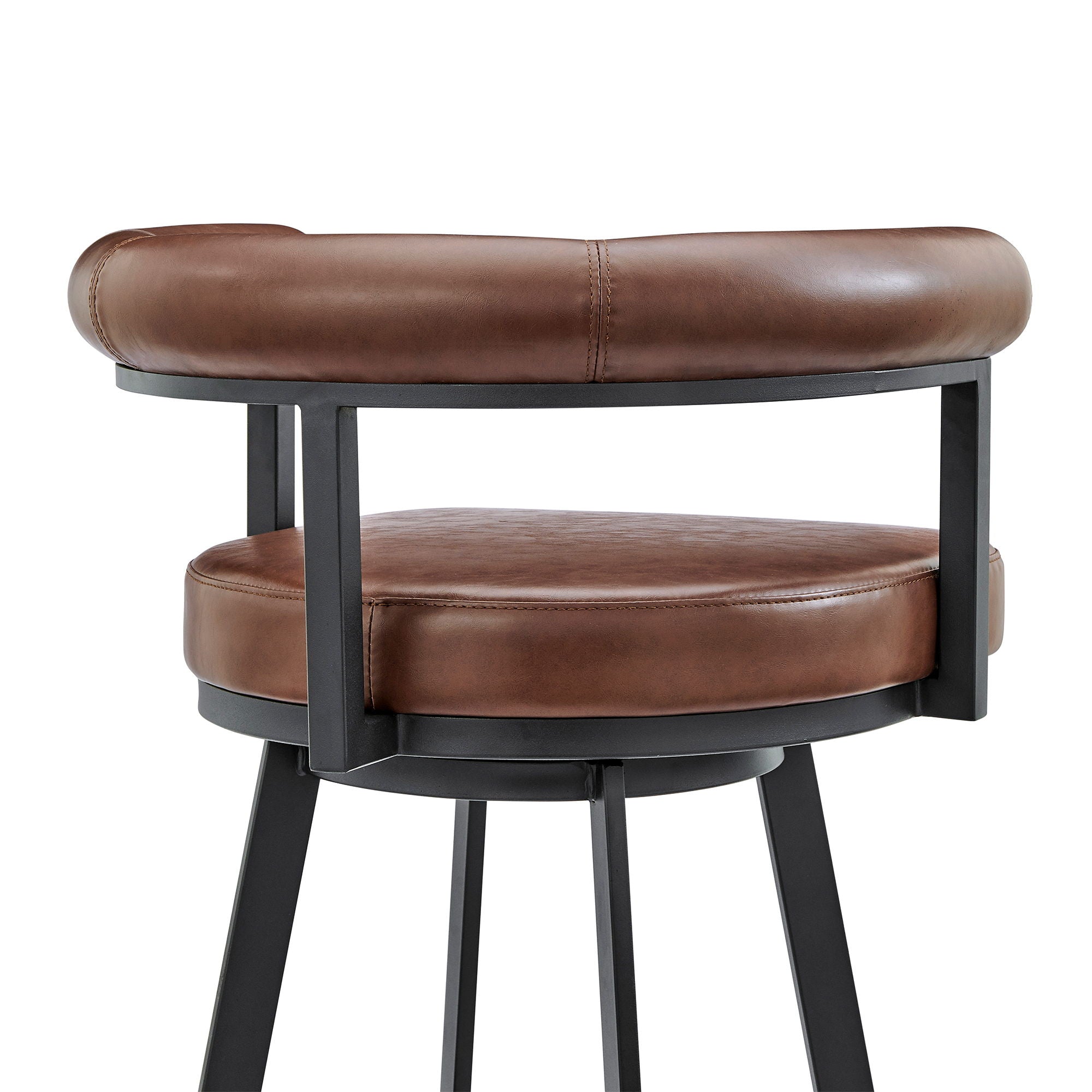 Nolagam - Swivel Bar Stool - Black Metal