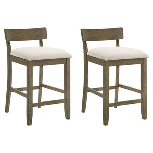 Merie - Modern Transitional Wood Counter Height Kitchen Bar Stool
