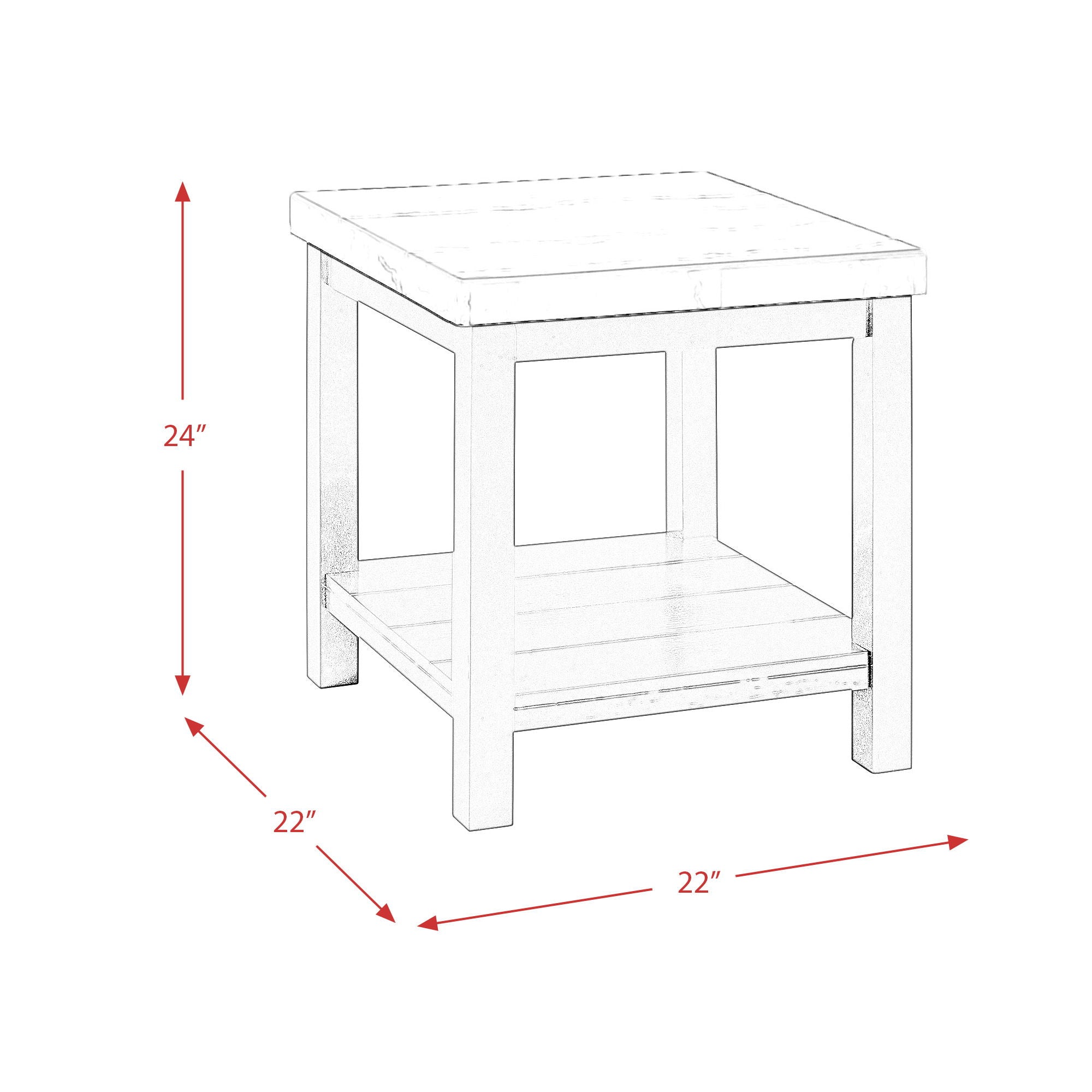 Marcello - Rectangular Table