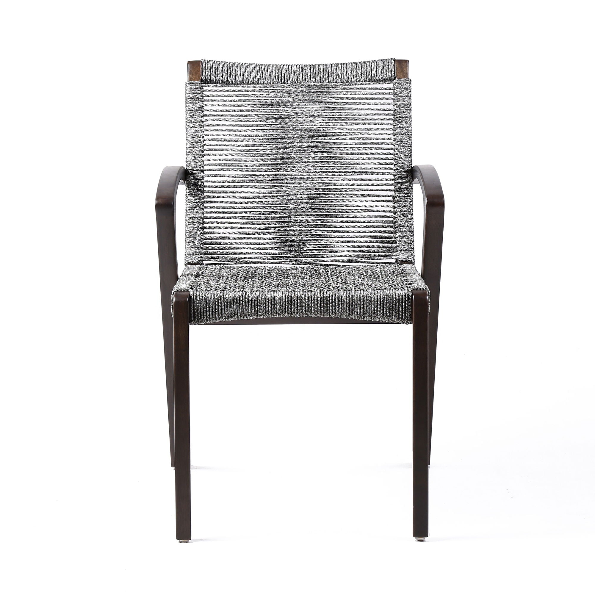 Nabila - Outdoor Wood And Rope Dining Chairs (Set of 2)