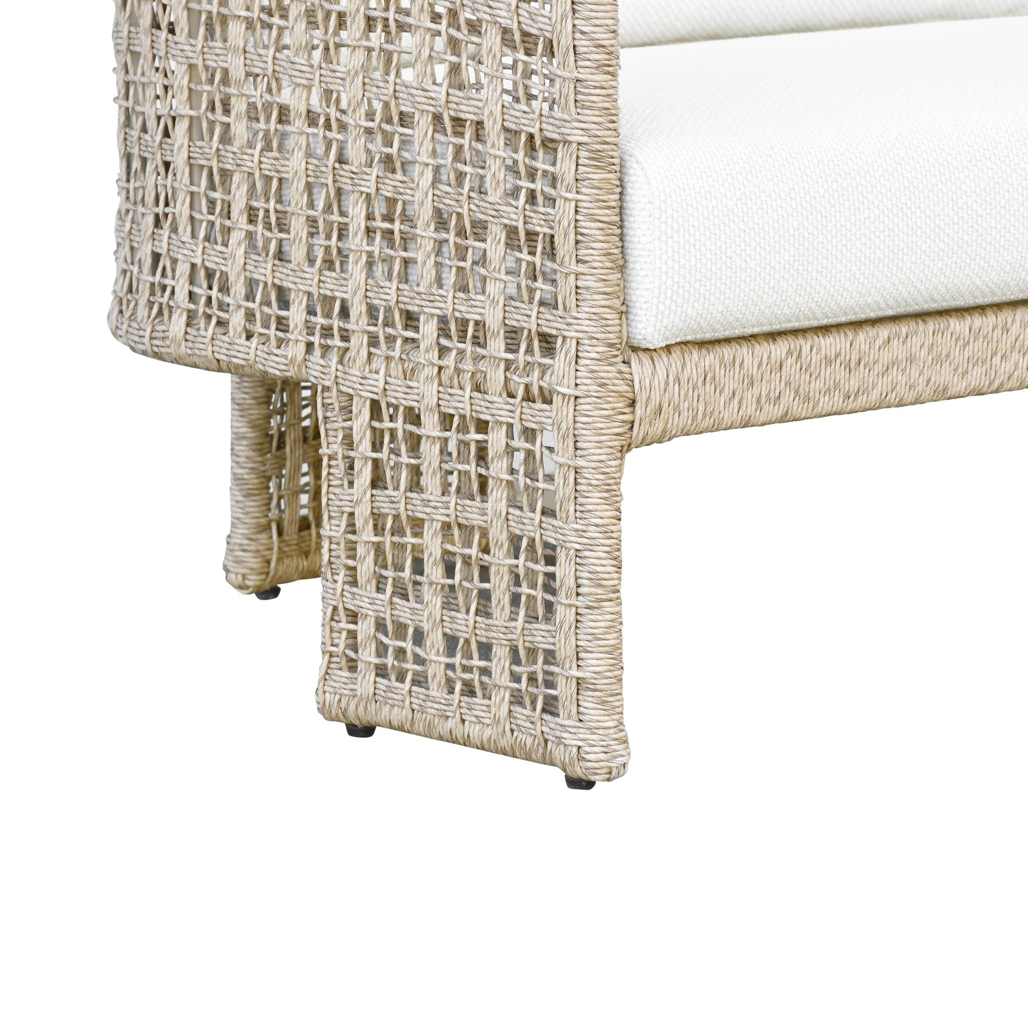 Driftbay - Outdoor Sofa - White / Natural