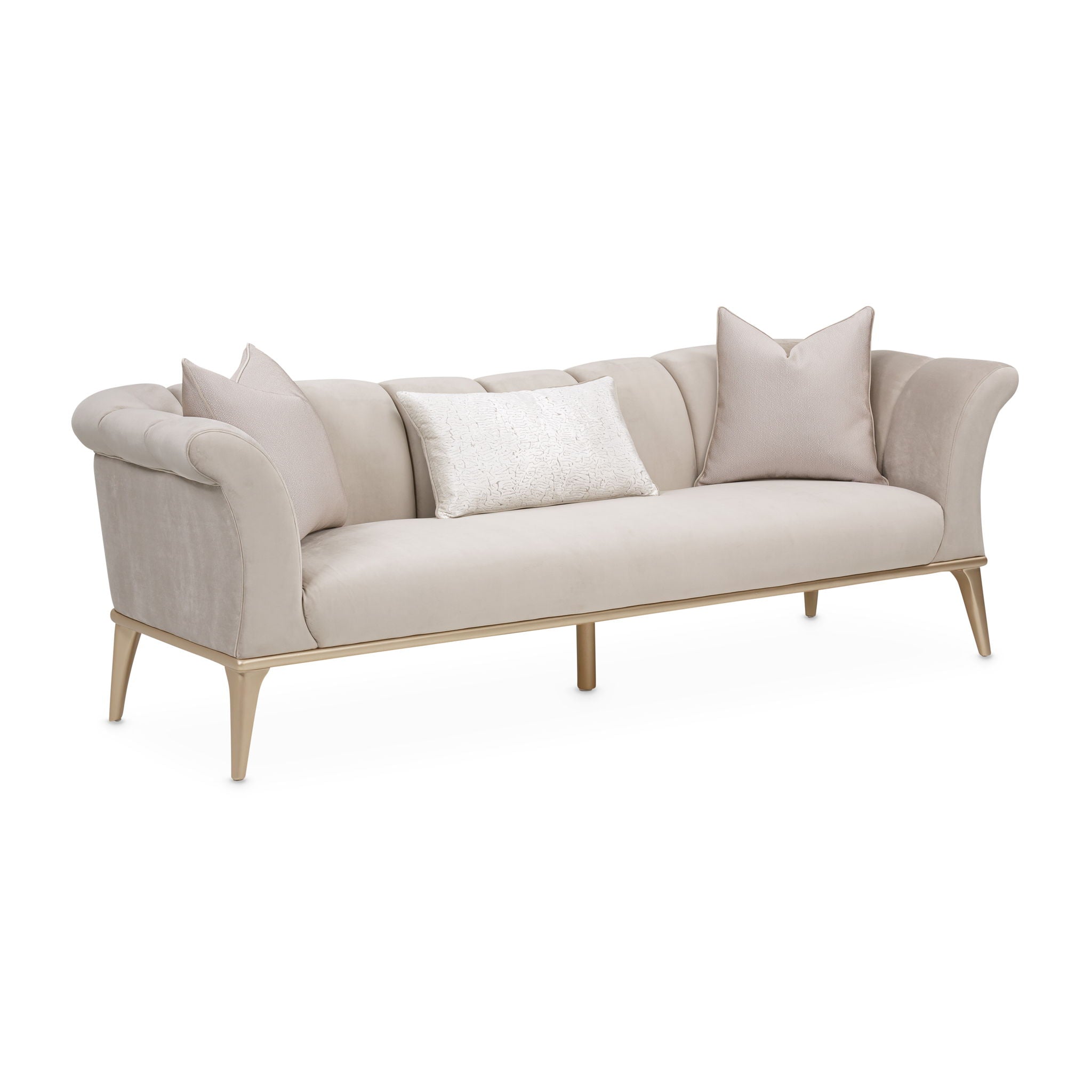 Yvette - Sofa - Porcini / Medium Champagne