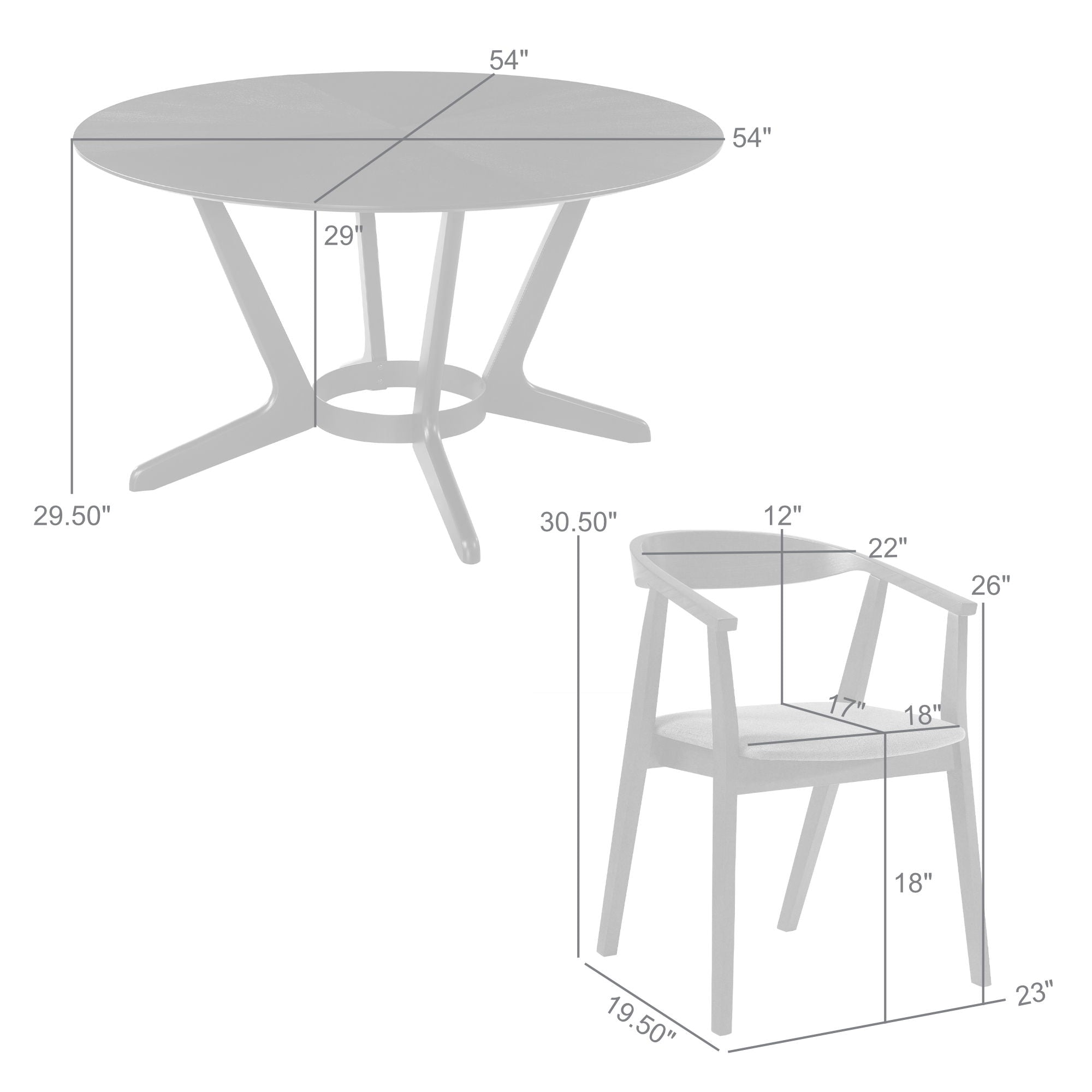 Santana - Round Dining Table Set - Black