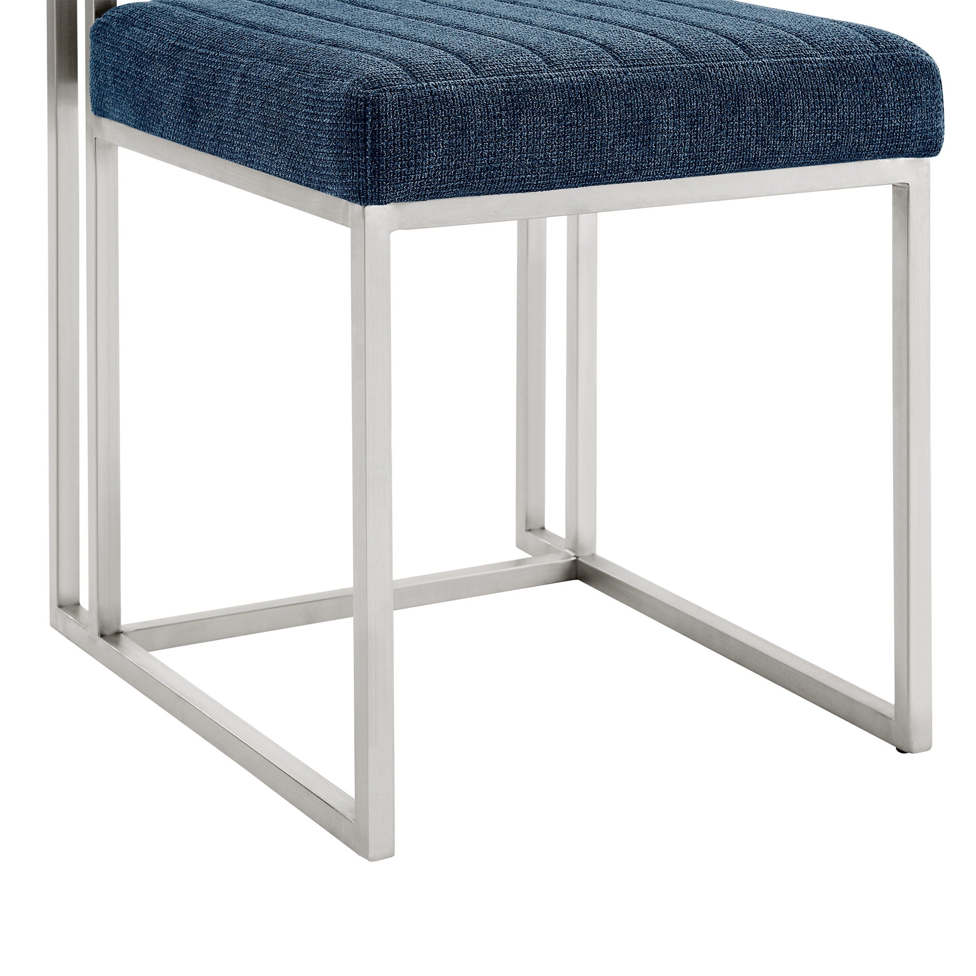 Anastasia - Dining Room Chair Set With Brushed Silver Frame