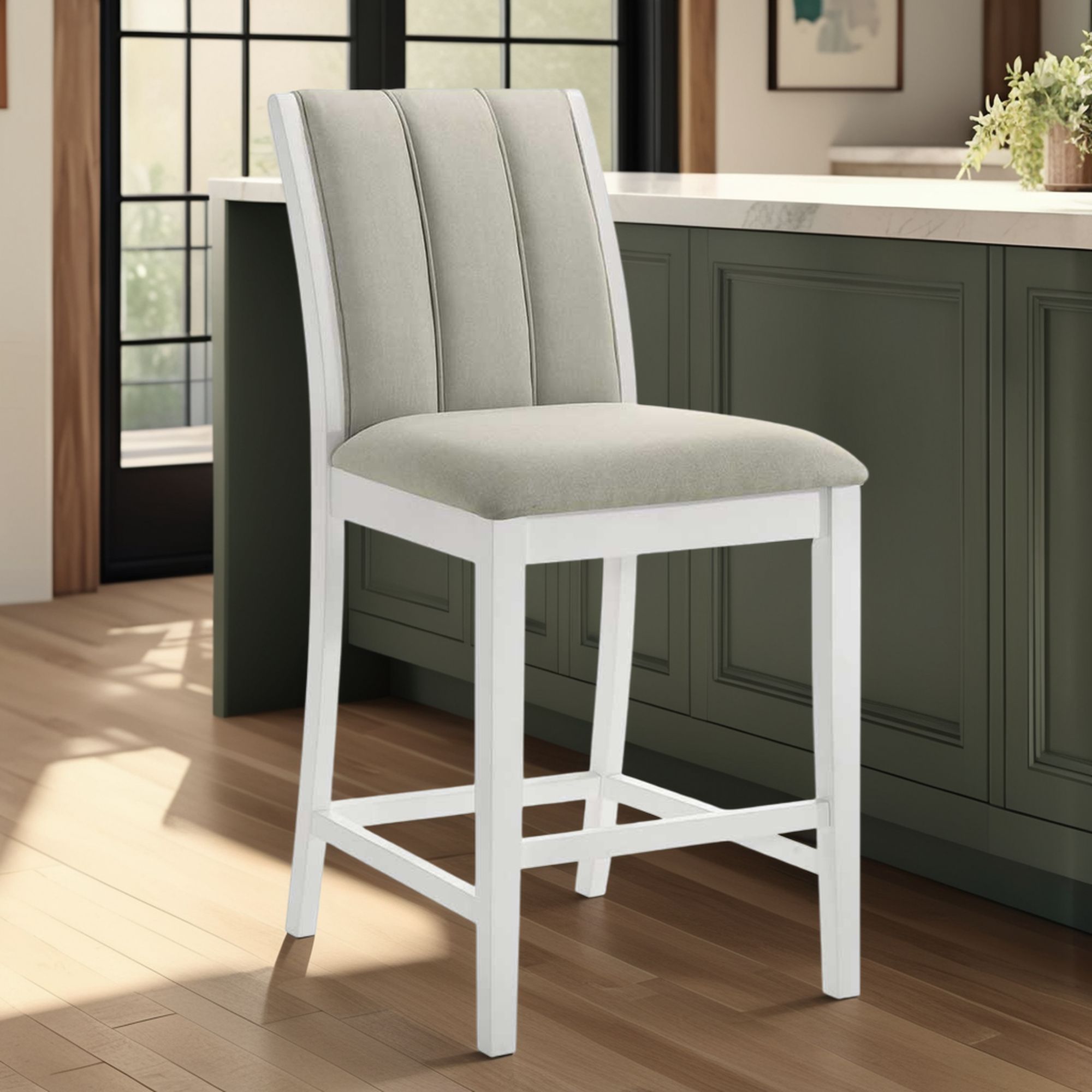Nolan - 26" Counter Height Rubberwood Barstool