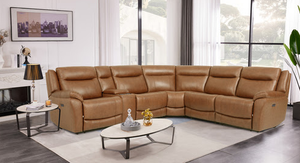 Mega CMS U70732 - Cheers 6pc Power Reclining sectional (Cayman)