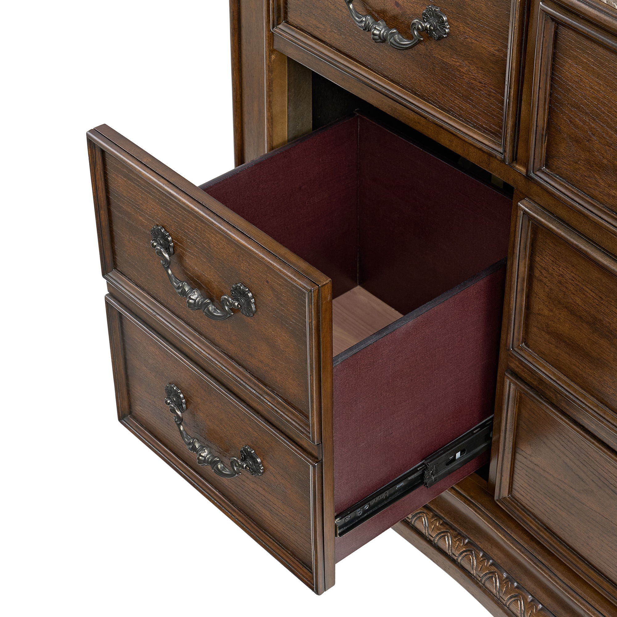 Cadenza - Dresser And Mirror Set - Brown