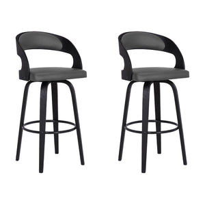 Shelly - 26" Counter Height Swivel Bar Stool With Black Frame