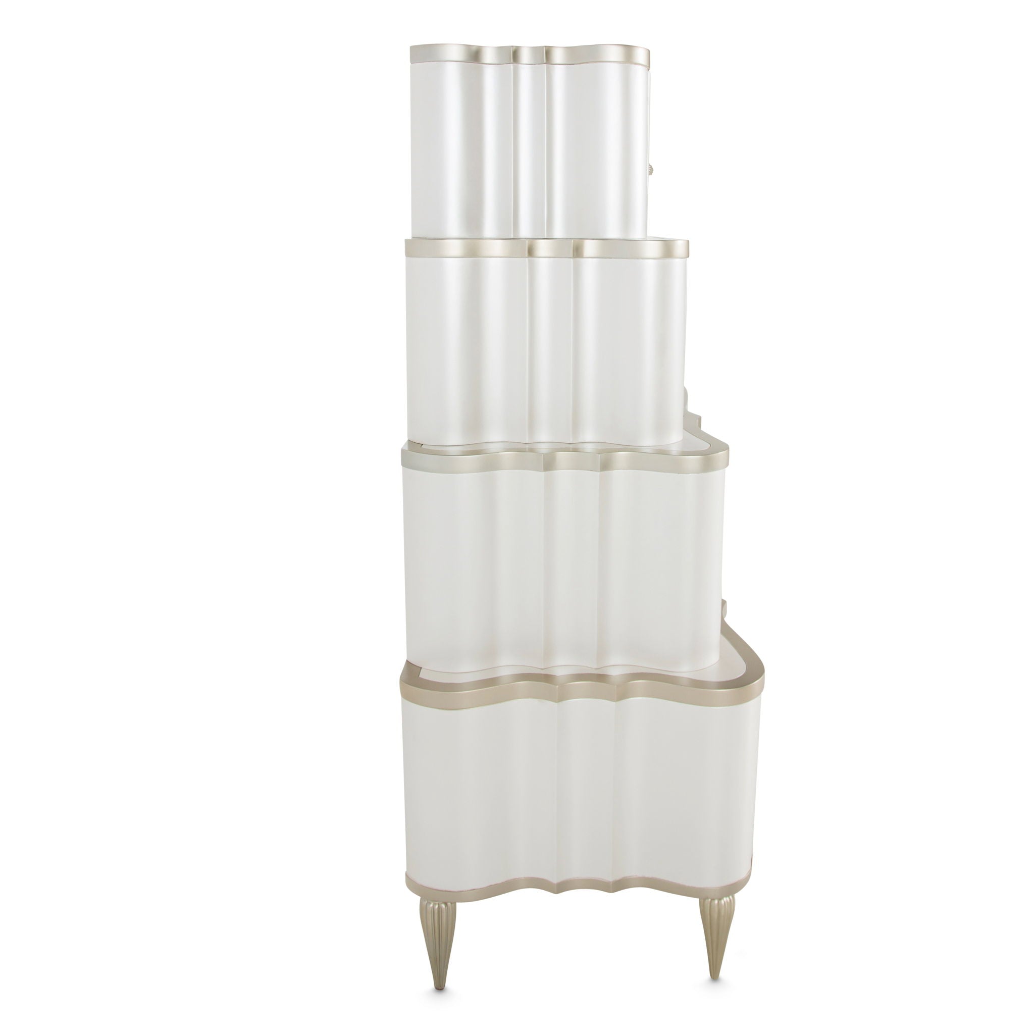 London Place - 6-Drawer Tiered Chest - Creamy Pearl