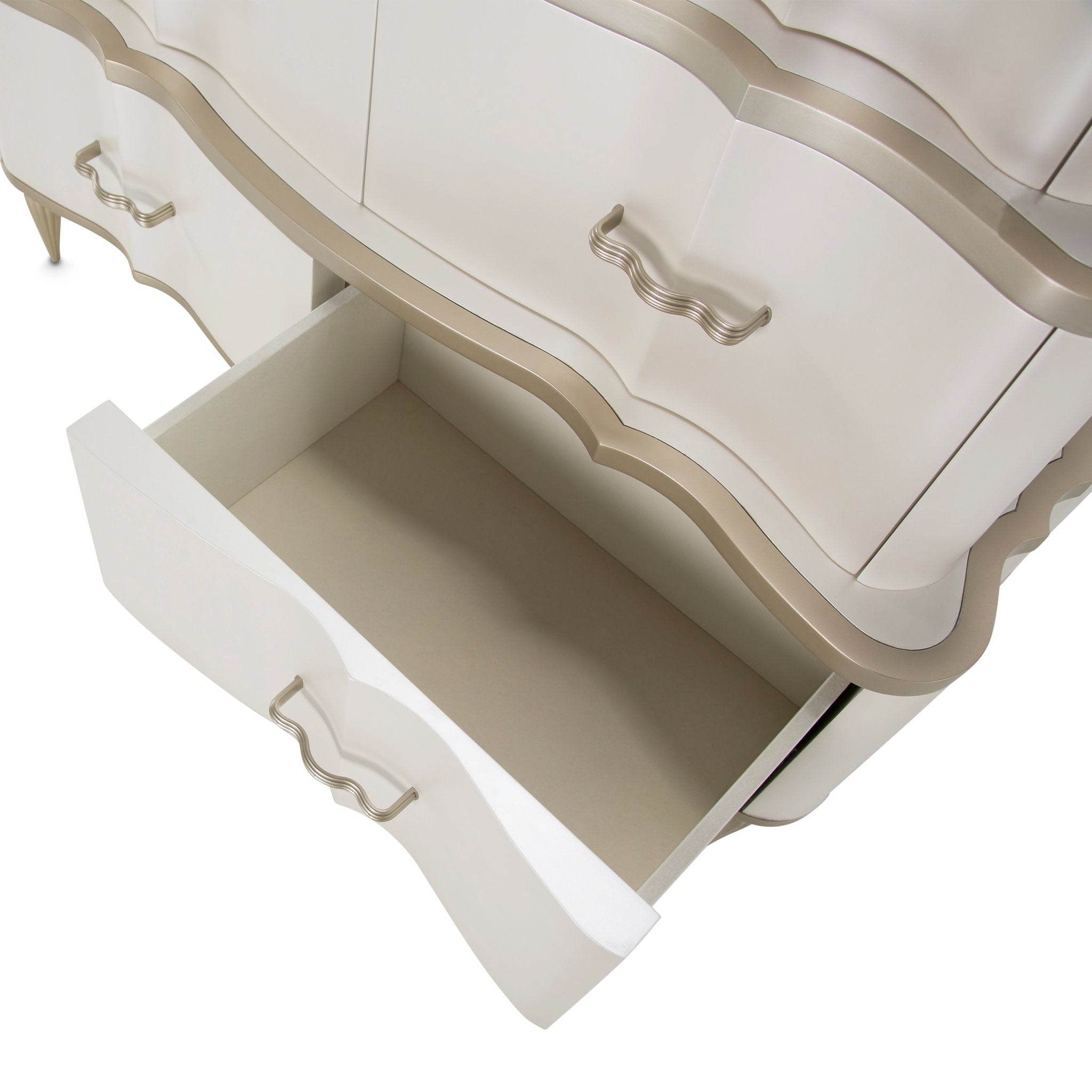 London Place - 6-Drawer Tiered Chest - Creamy Pearl