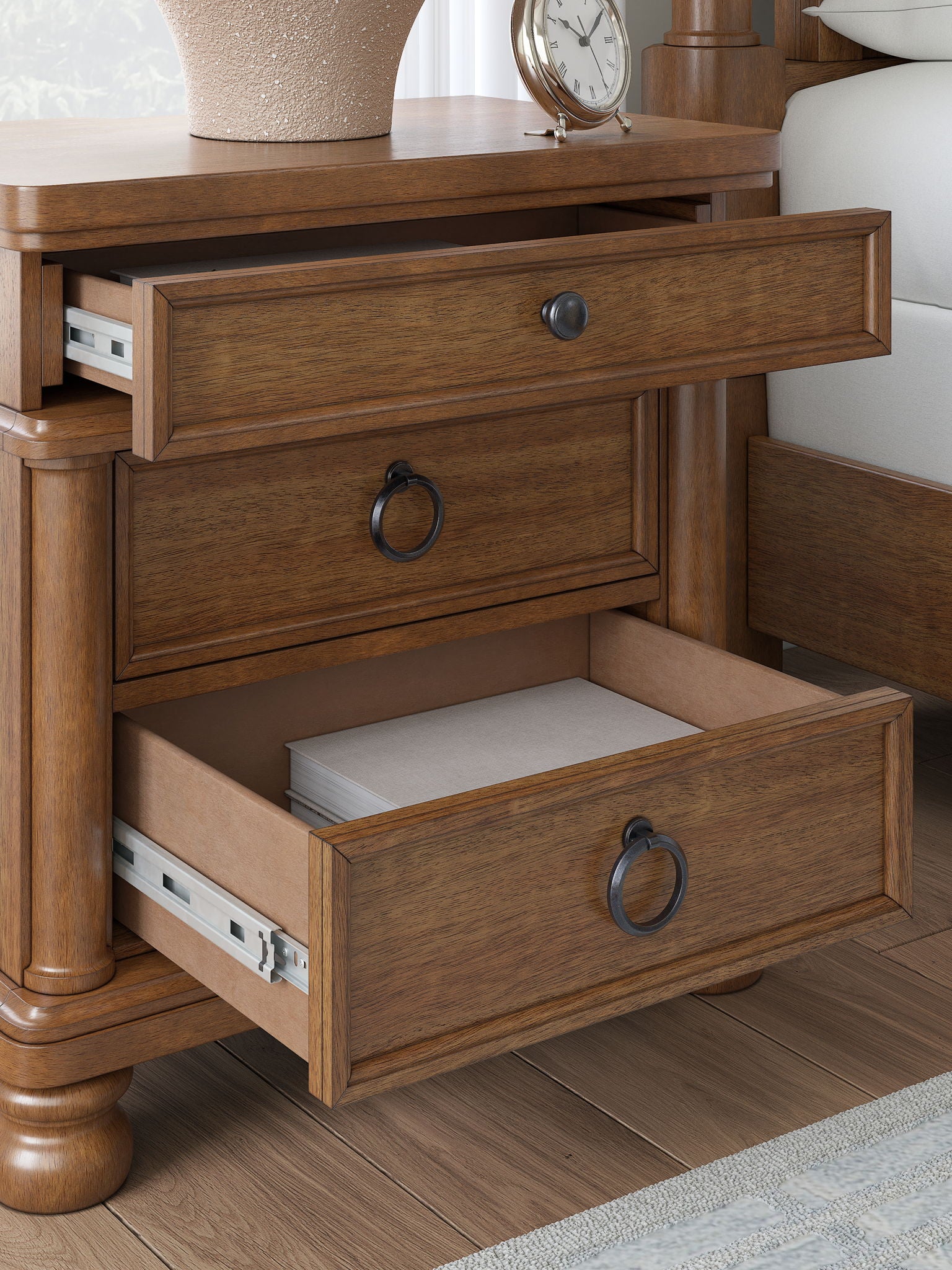 Rowlenstown - Three Drawer Night Stand