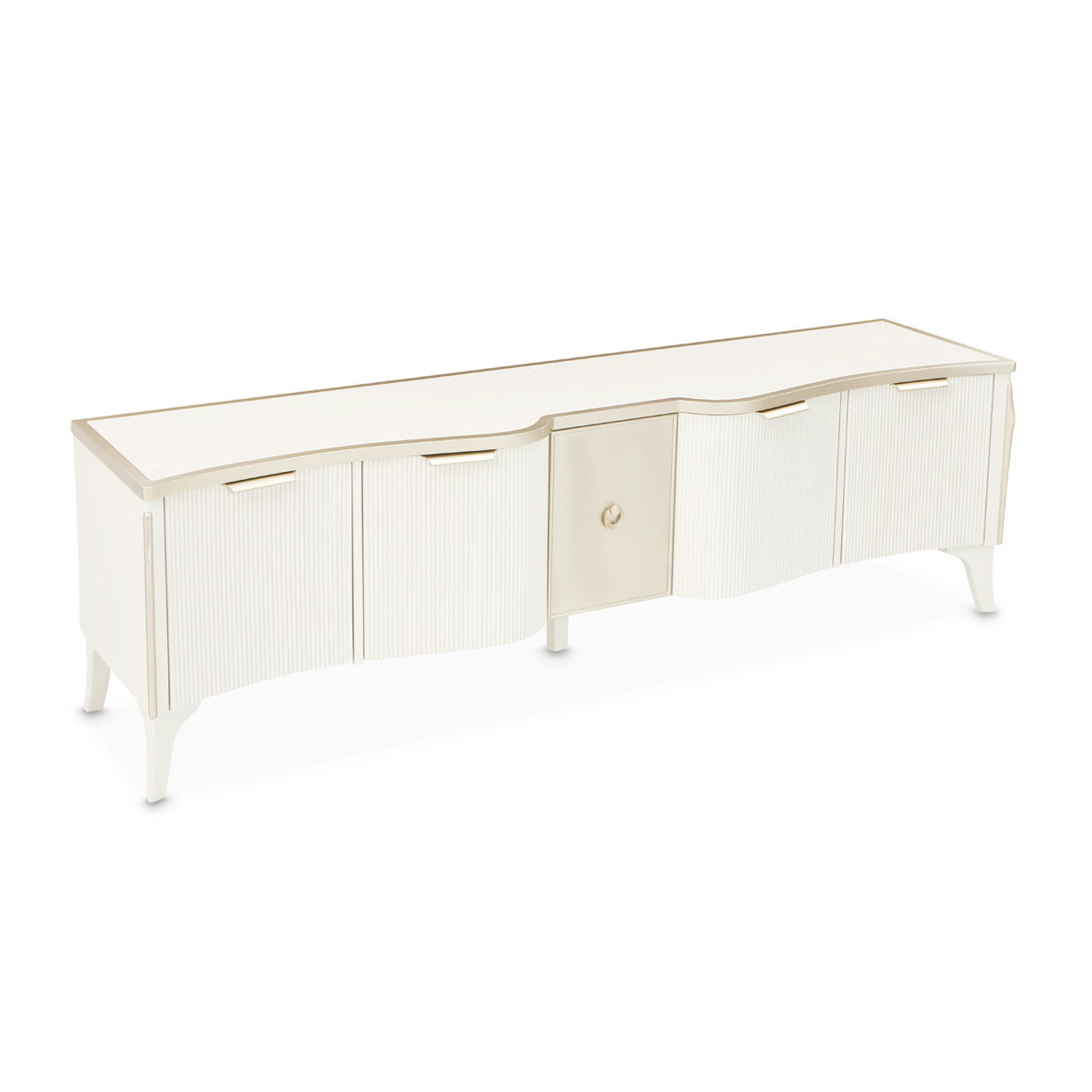 La Marisia - Media Cabinet - Creamy Pearl