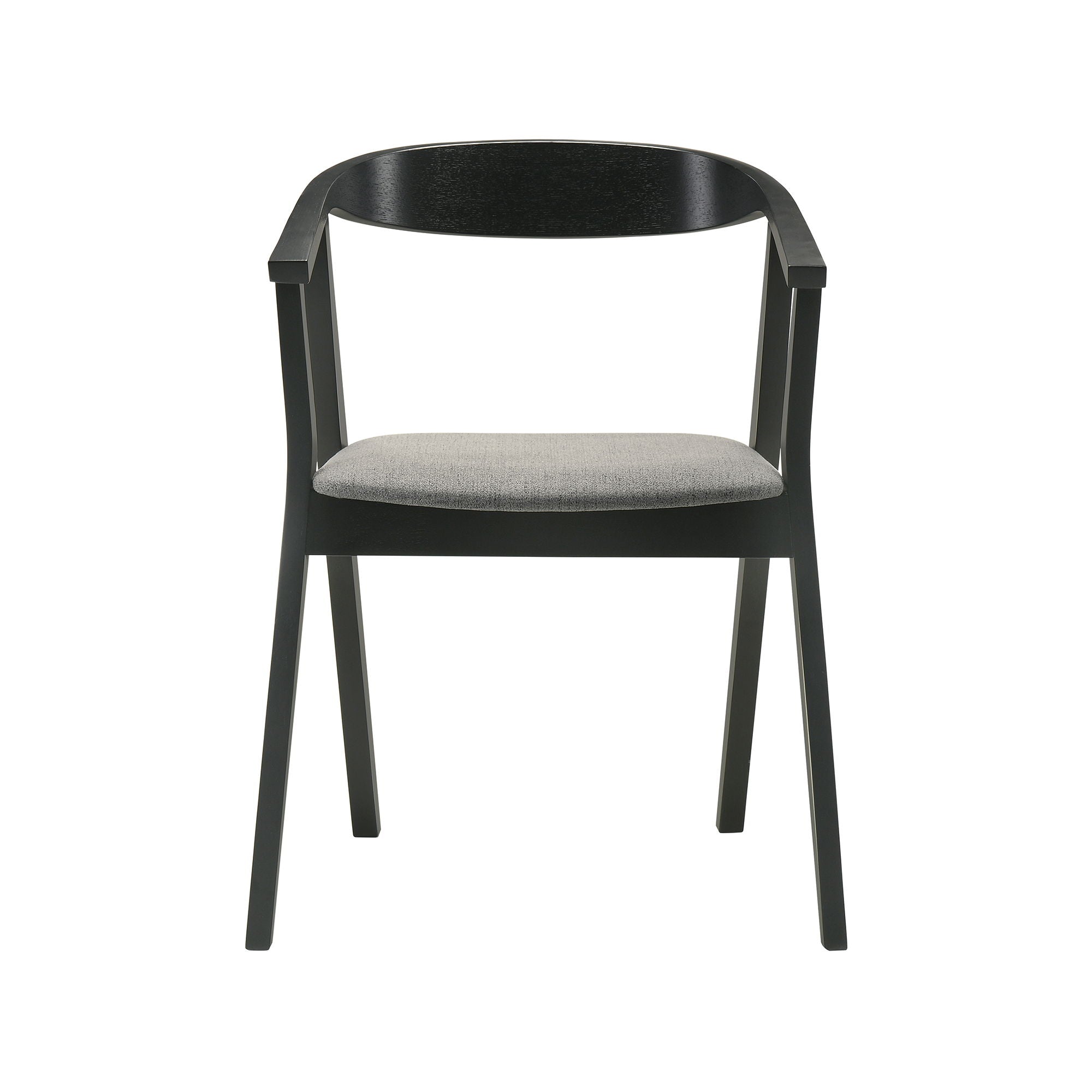 Santana - Wood Dining Chair With Black Frame