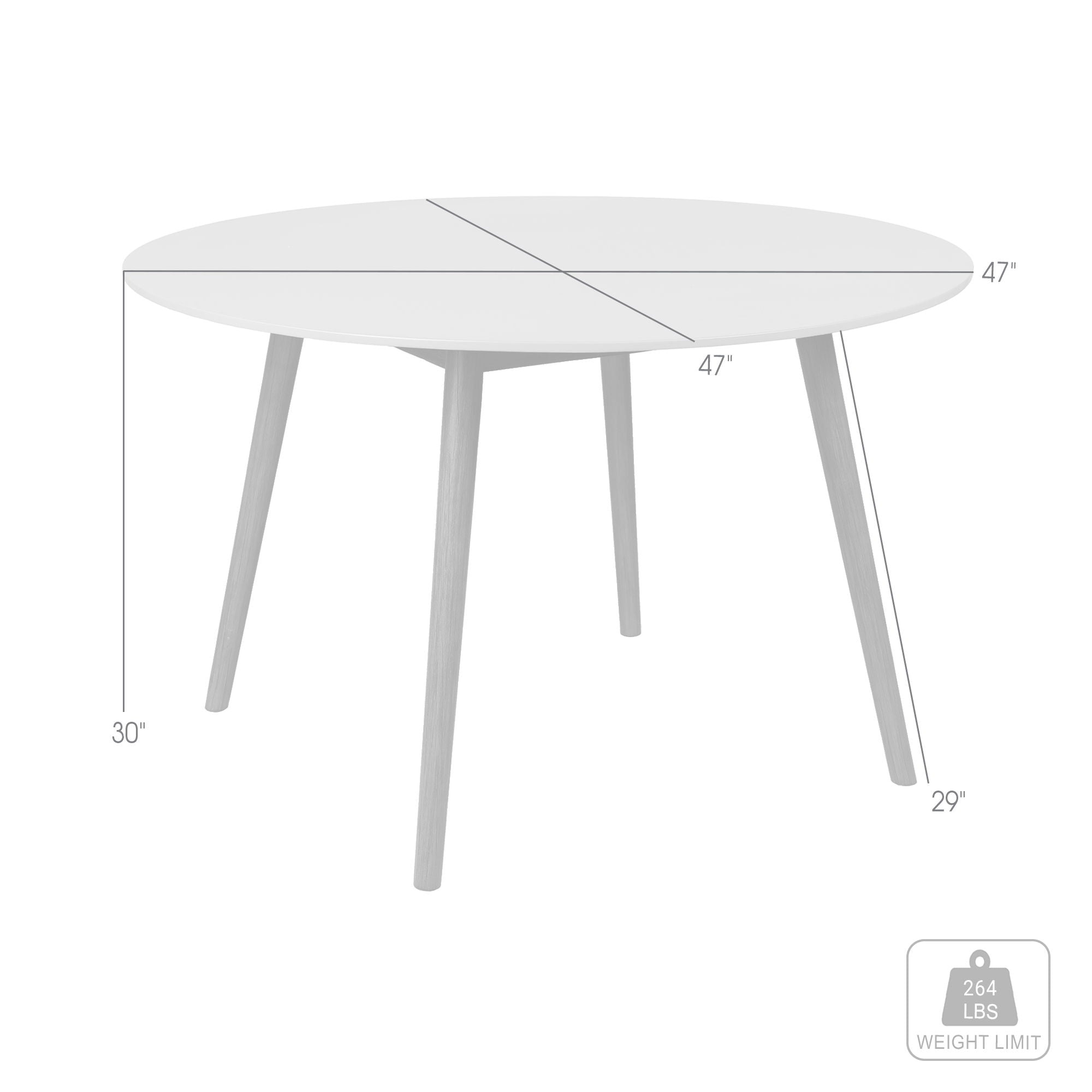 Kylie - Outdoor Patio Round Dining Table