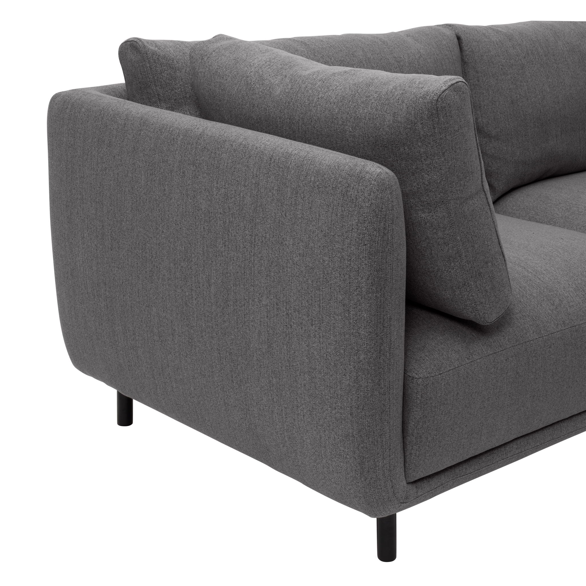 Serenity - Sofa Metal Legs - Gray / Black