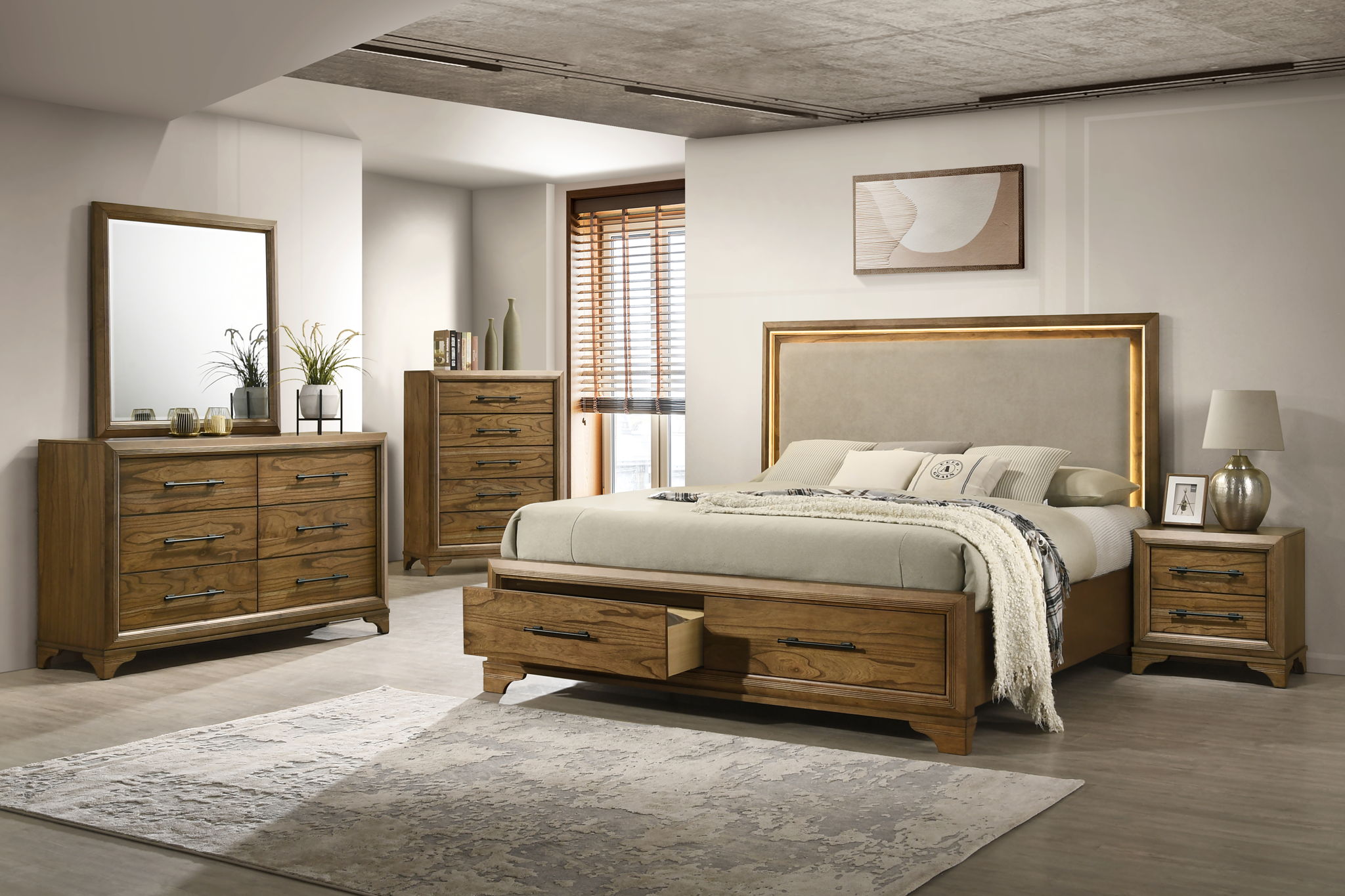 Talcott - Nightstand - Honey