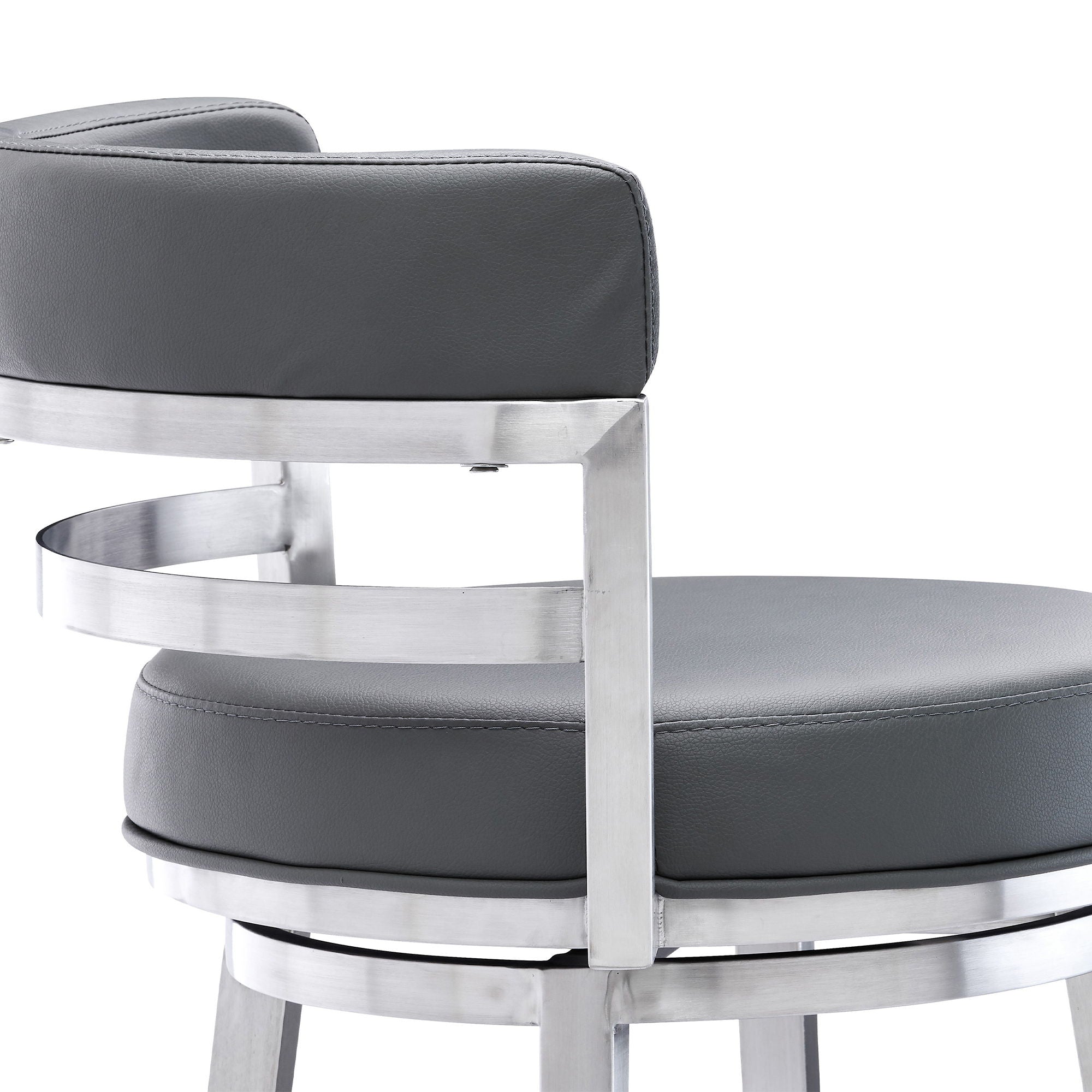 Madrid - Swivel Stainless Steel Bar Stool
