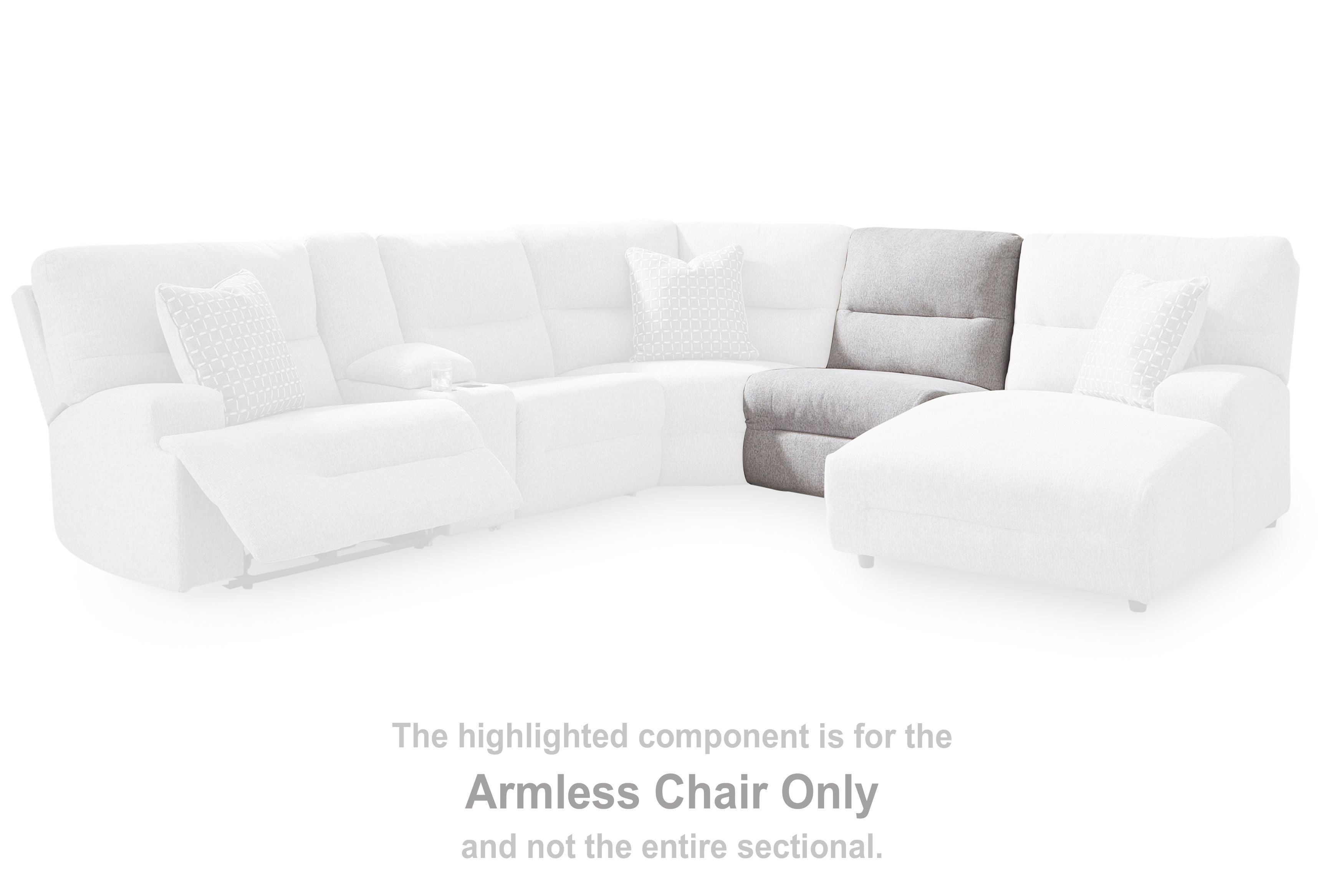 Acklen Place - Armless Chair - Pewter