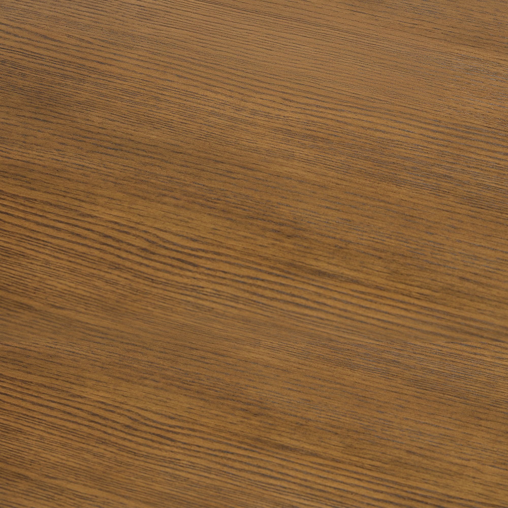 Portico - Half Pedestal Desk With Power / USB - Brown Oak