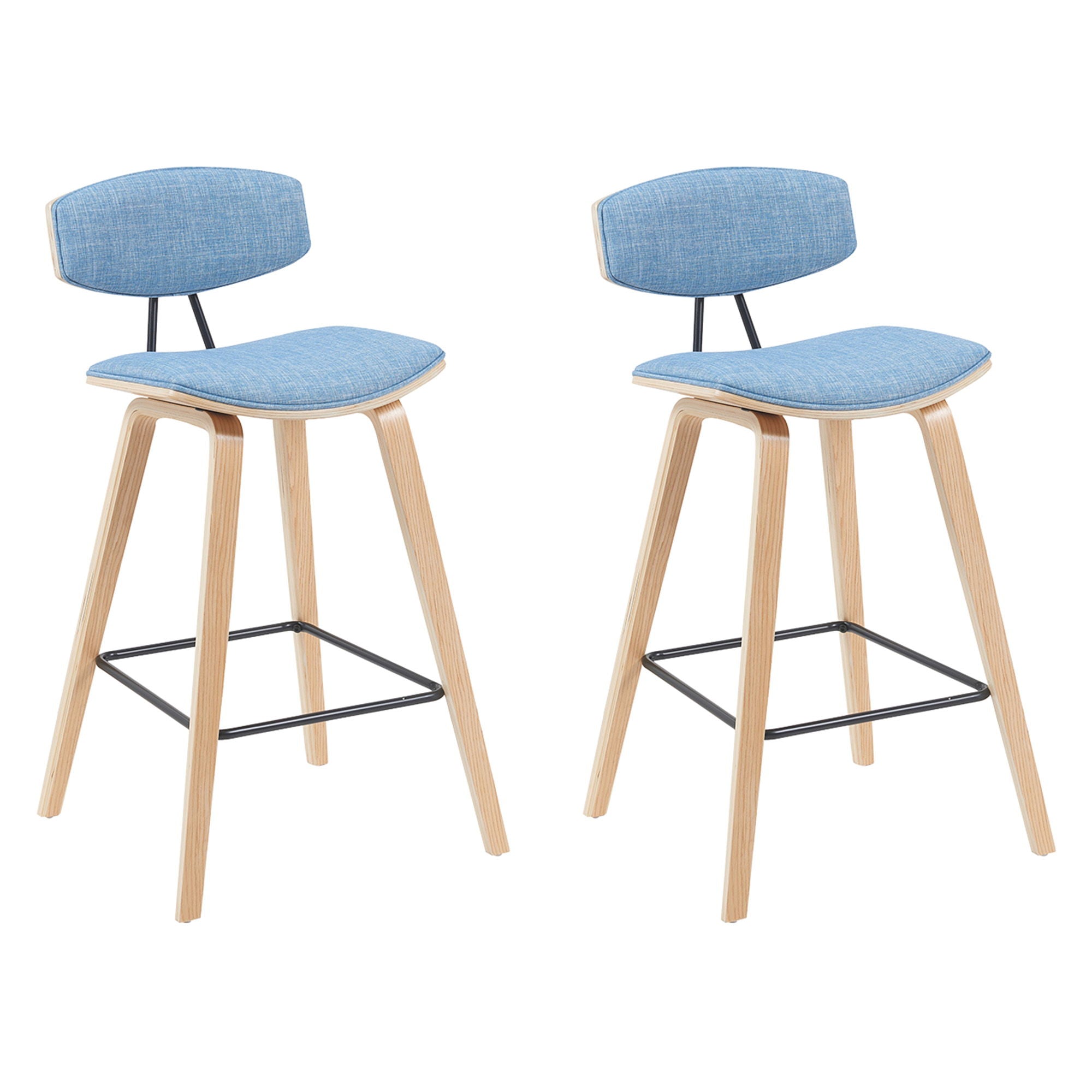 Fox - Swivel Bar Height Stool - Light Brown