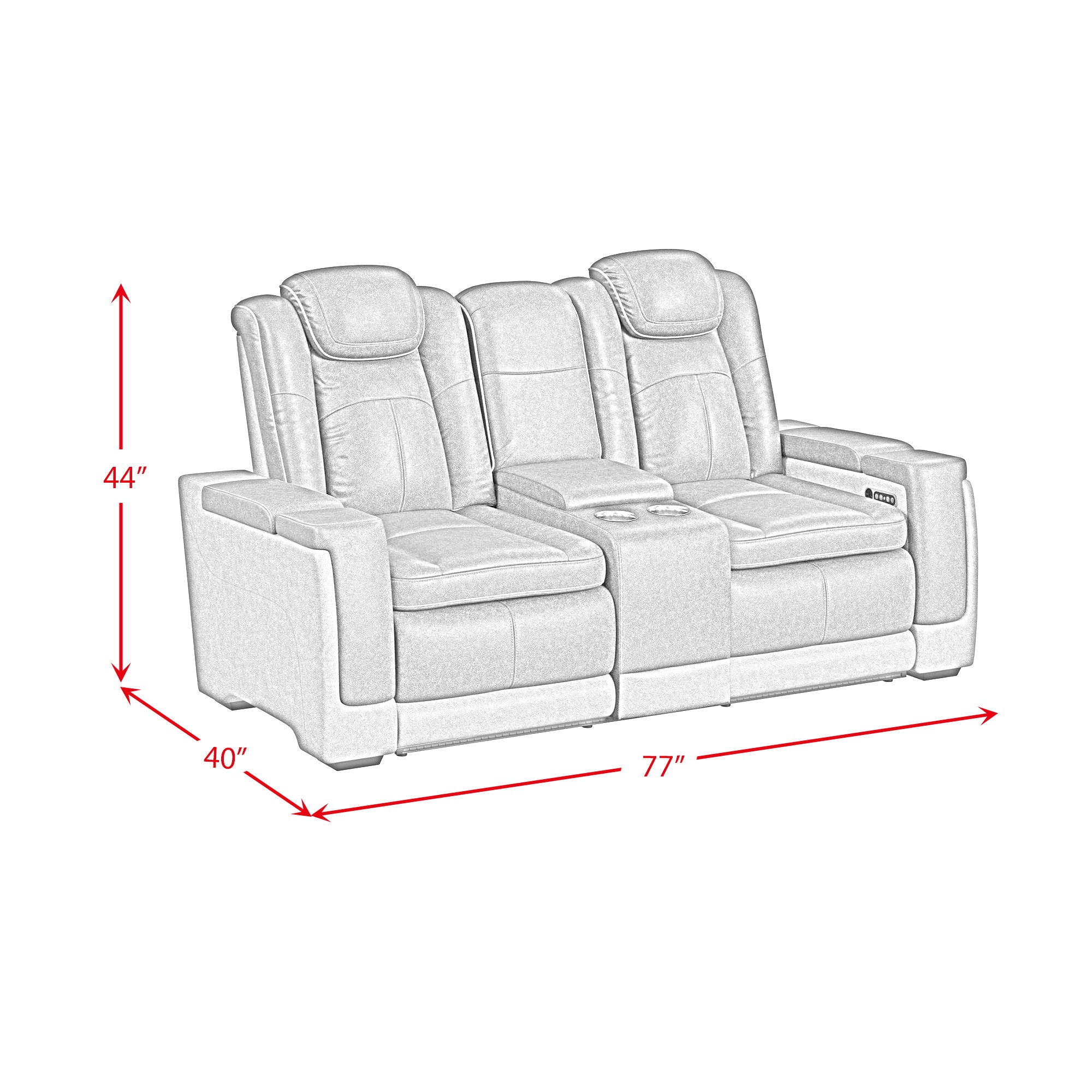 Lantana - Living Room Set - Charcoal