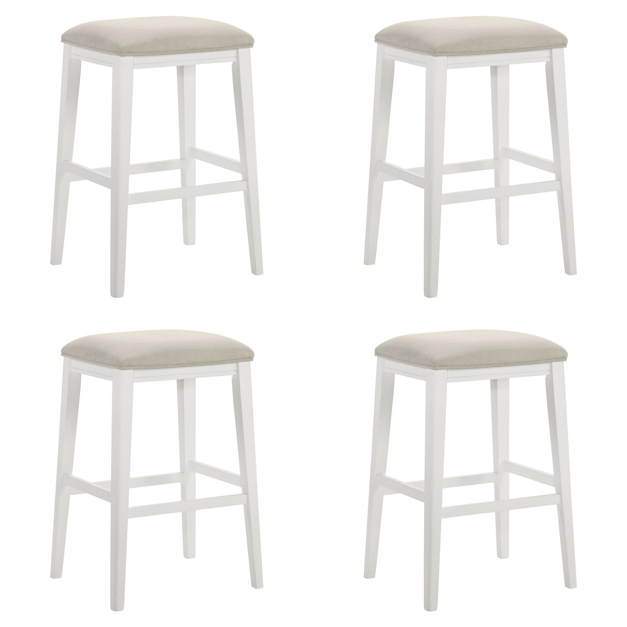 Jane - Contemporary Transitional Wood Bar Height Kitchen Bar Stool