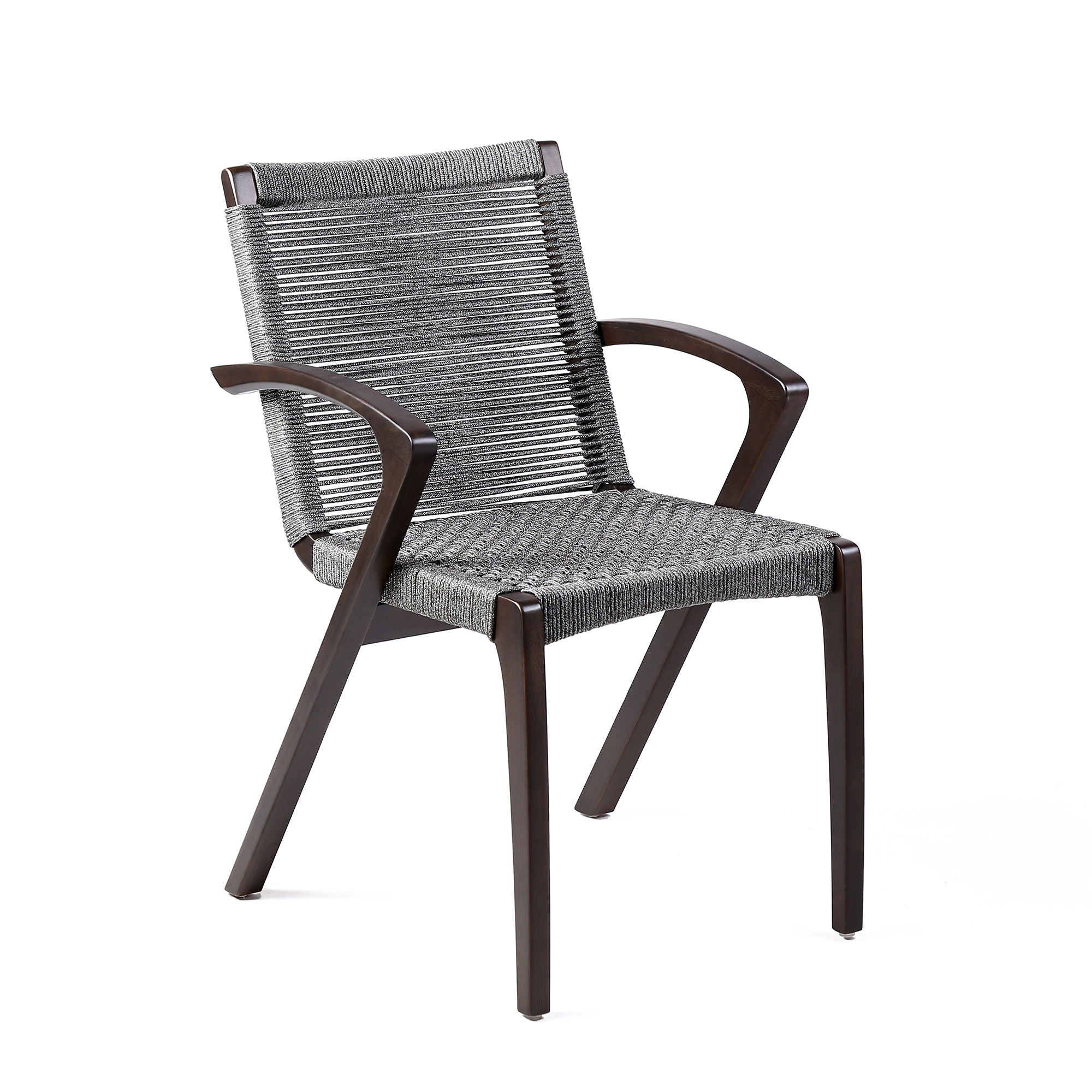 Nabila - Outdoor Wood And Rope Dining Chairs (Set of 2)