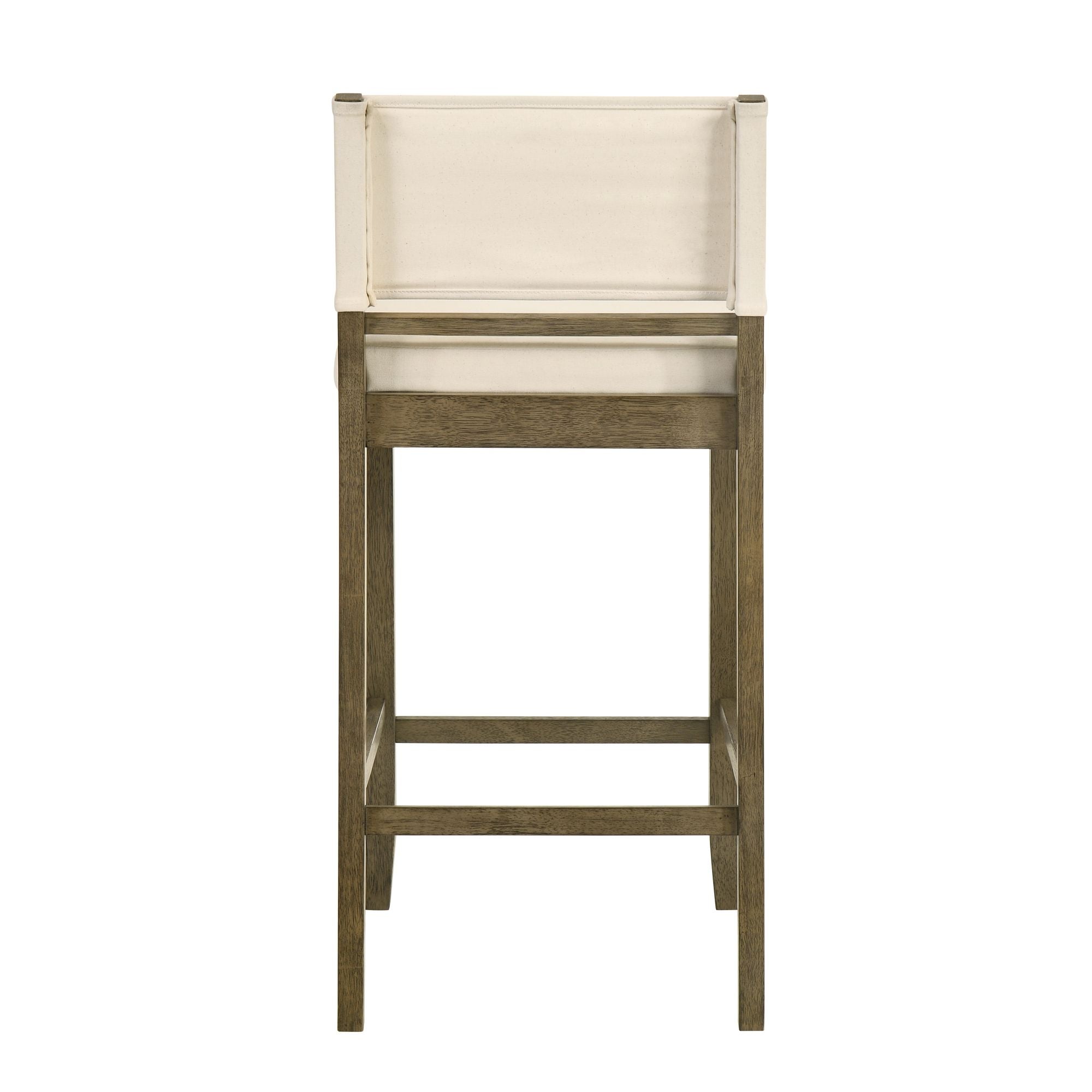 Yaneli - Contemporary Natural Wood Bar Height Kitchen Bar Stool