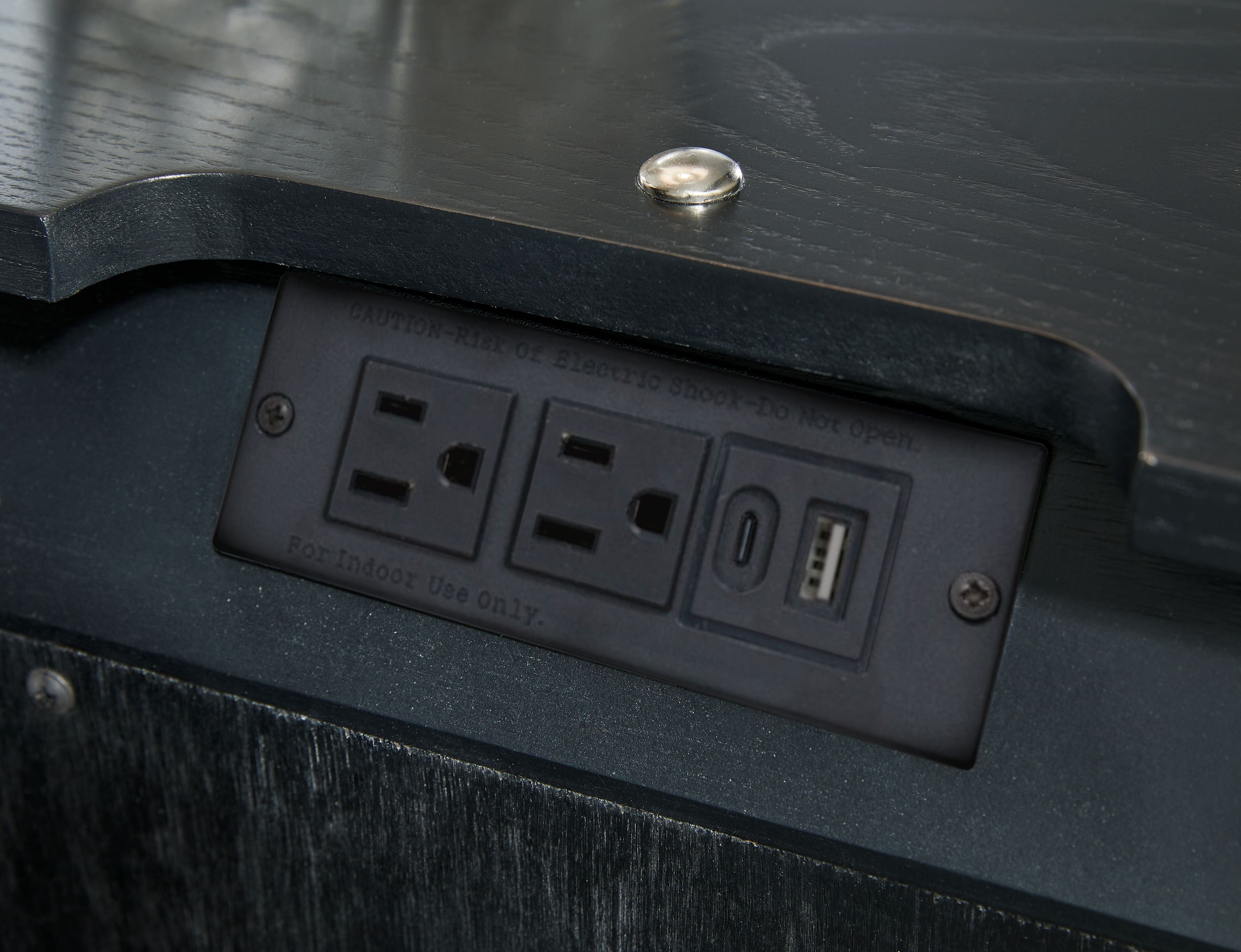 Rowanbeck - One Drawer Night Stand - Black