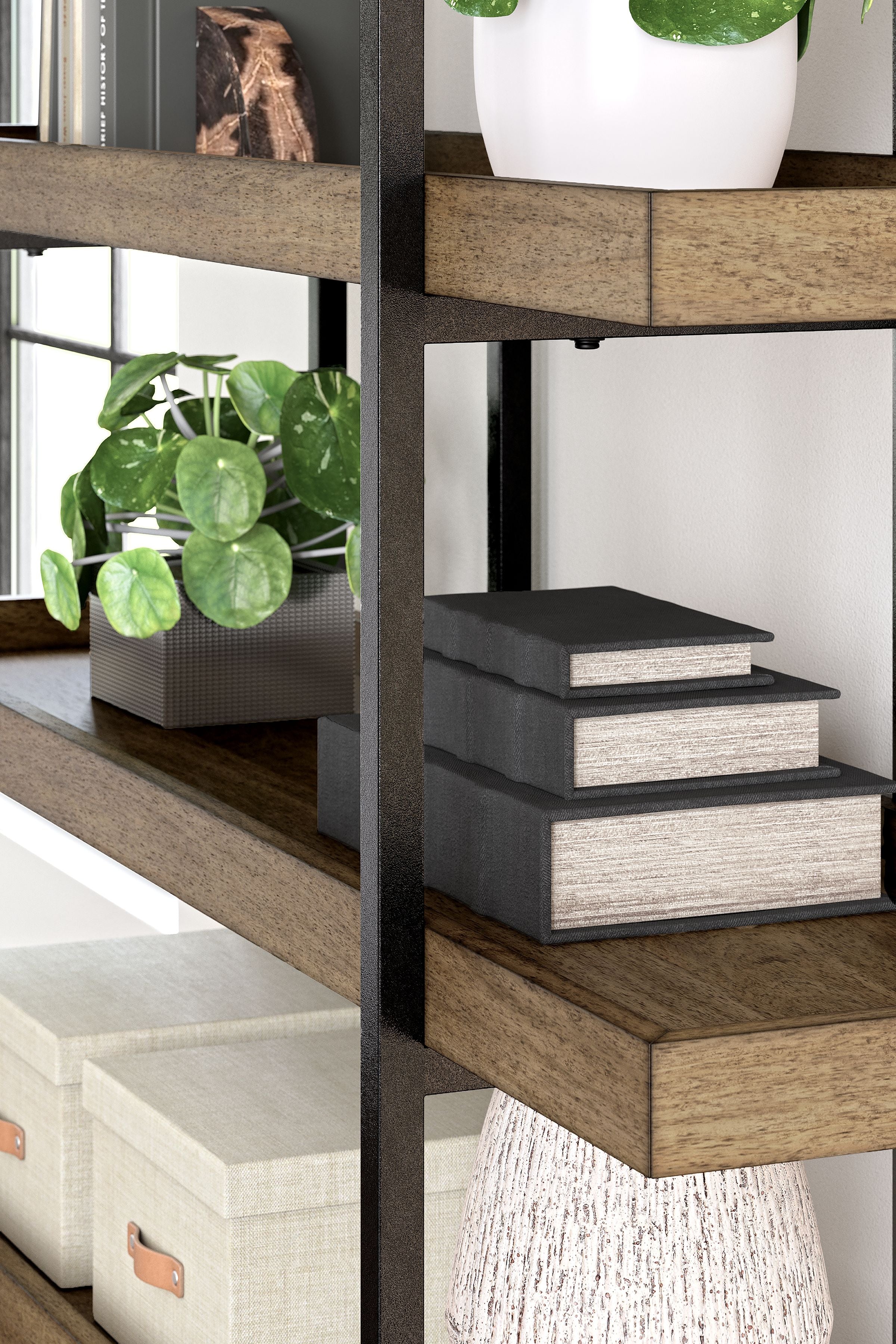 Montia - Bookcase - Light Brown