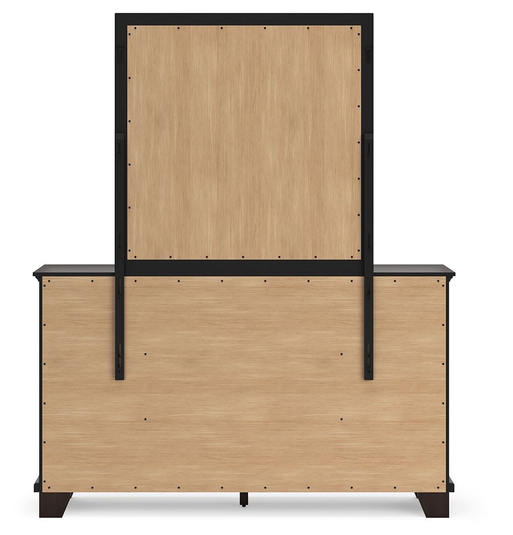 Covetown - Dresser And Mirror - Dark Brown