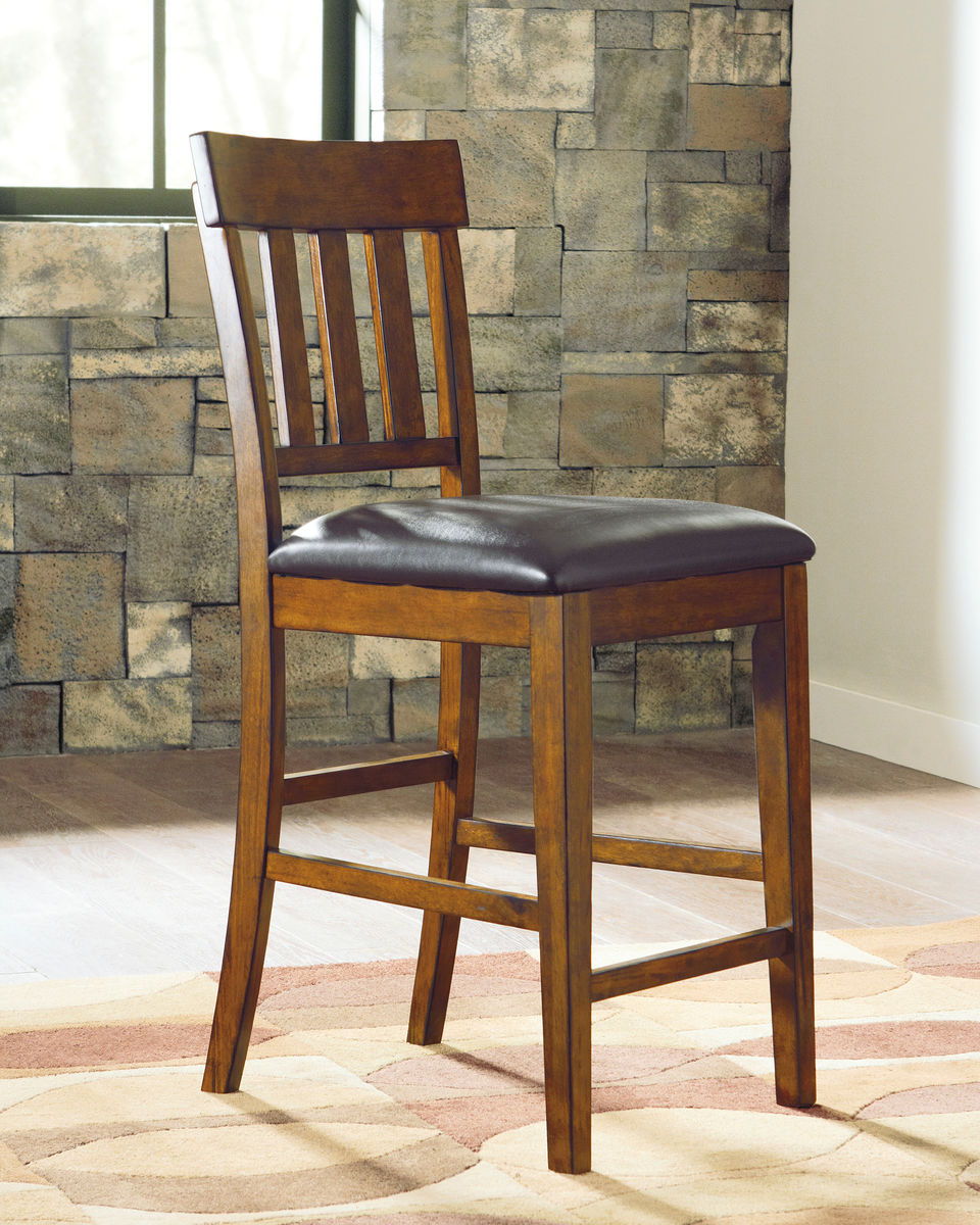 Ralene - Medium Brown - Upholstered Barstool