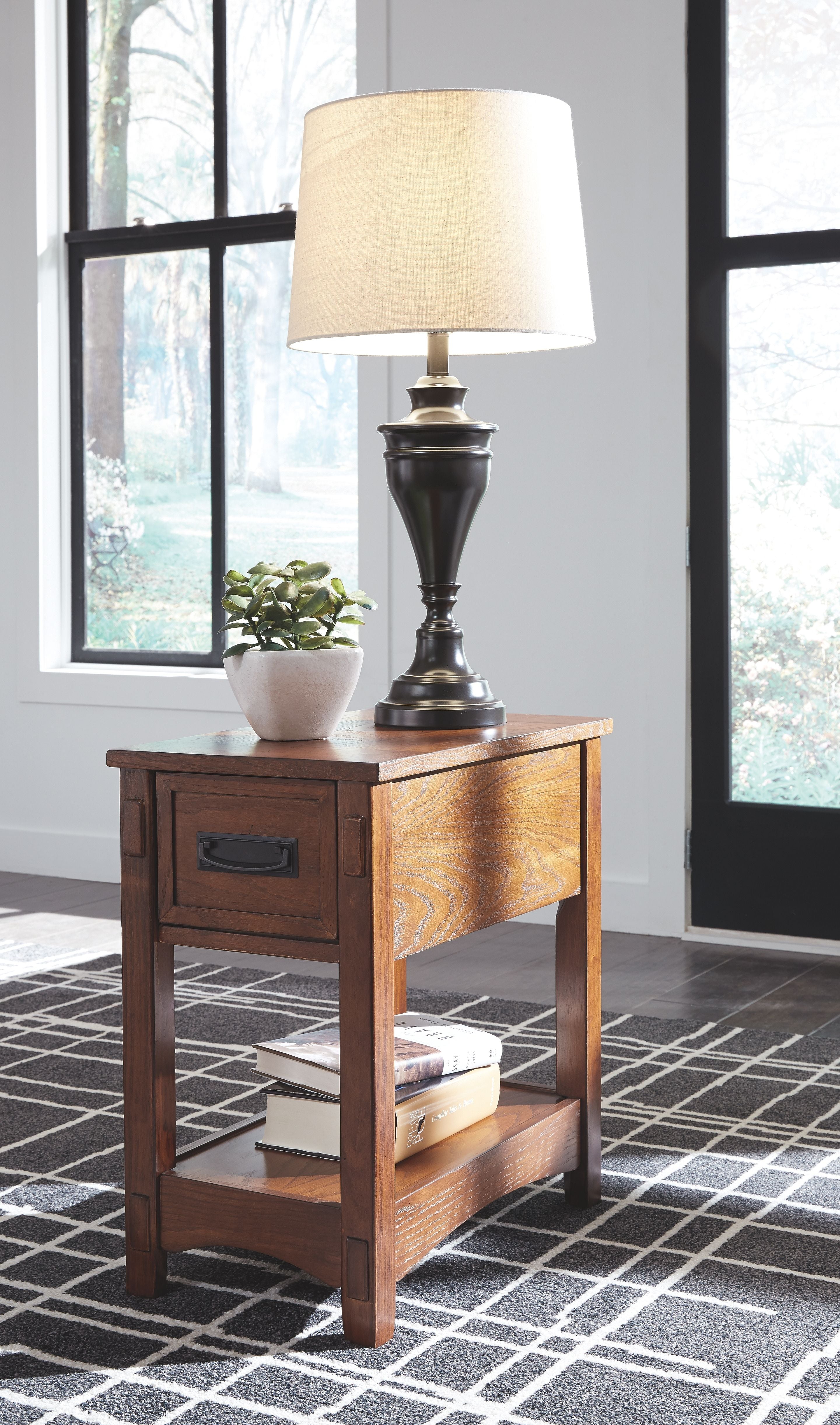 Breegin - Brown - Chair Side End Table