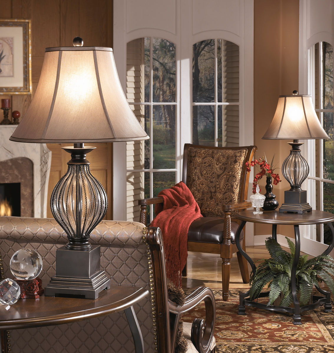 Ondreya - Bronze Finish - Metal Table Lamp (2/CN)