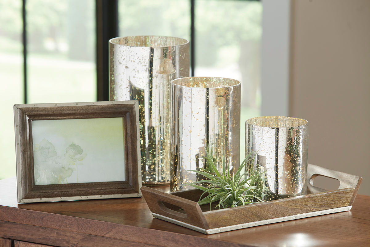 Dexton - Brown/Silver Finish - Accessory Set (5/CN)