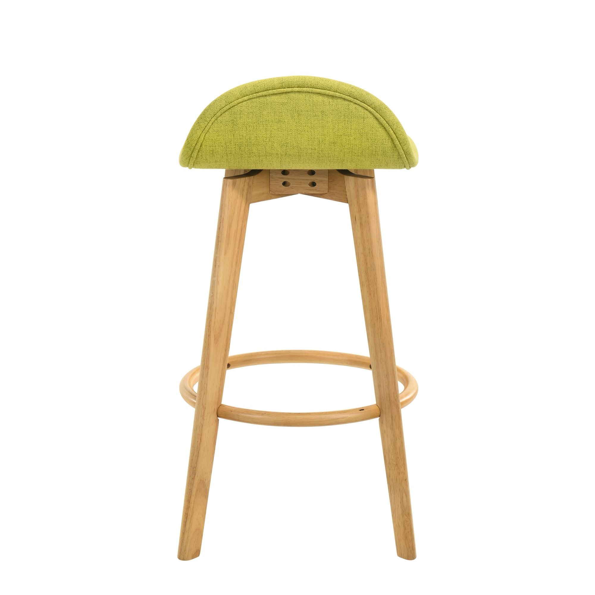 Vera - Upholstered Wood Counter Height Barstool
