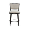 Baxter - Steel Frame Fabric Upholstered Swivel Counter Height Barstool