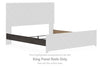 Prendonea - King Panel Rails - Charcoal