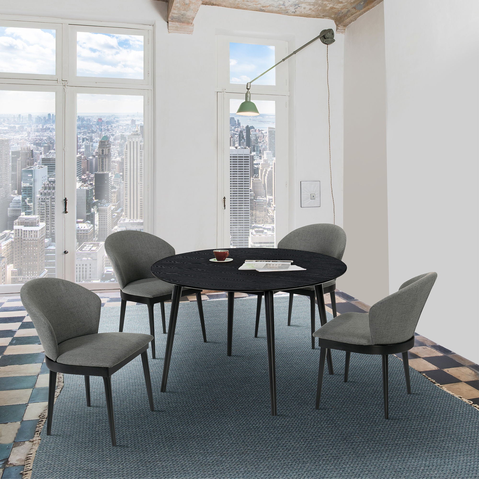 Arcadia - Dining Room Set With Black Table