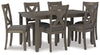 Caitbrook - RECT DRM Table Set (Set of 7) - Gray