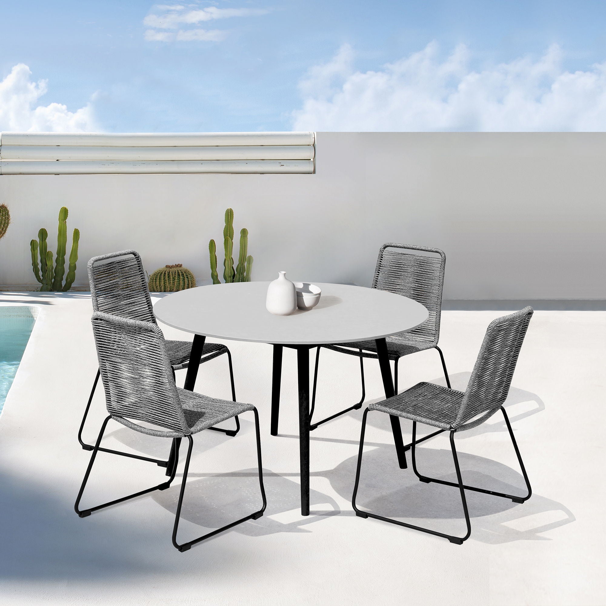 Sydney And Shasta - Patio Outdoor 47" Dining Set