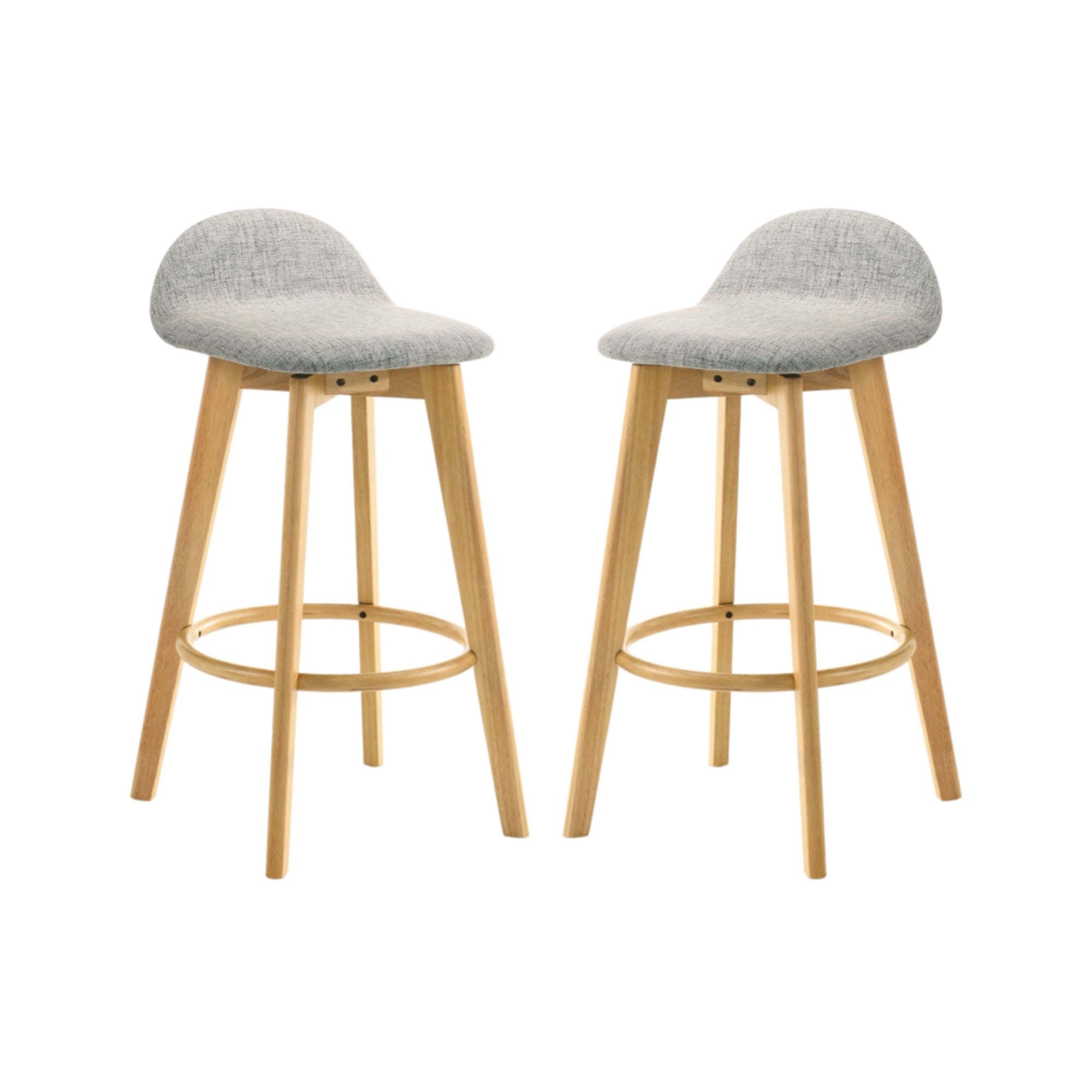 Vera - Upholstered Wood Counter Height Barstool