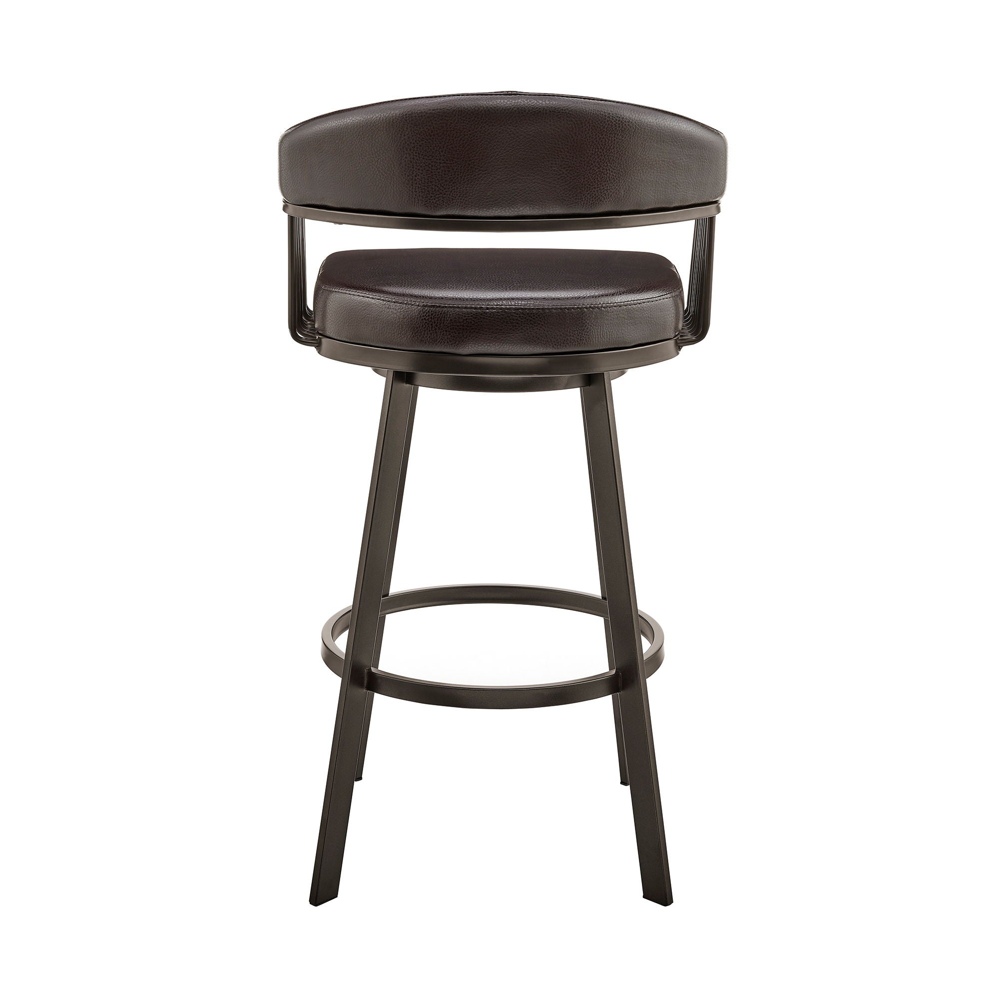 Bronson - Swivel Bar Stool - Java Brown Finish