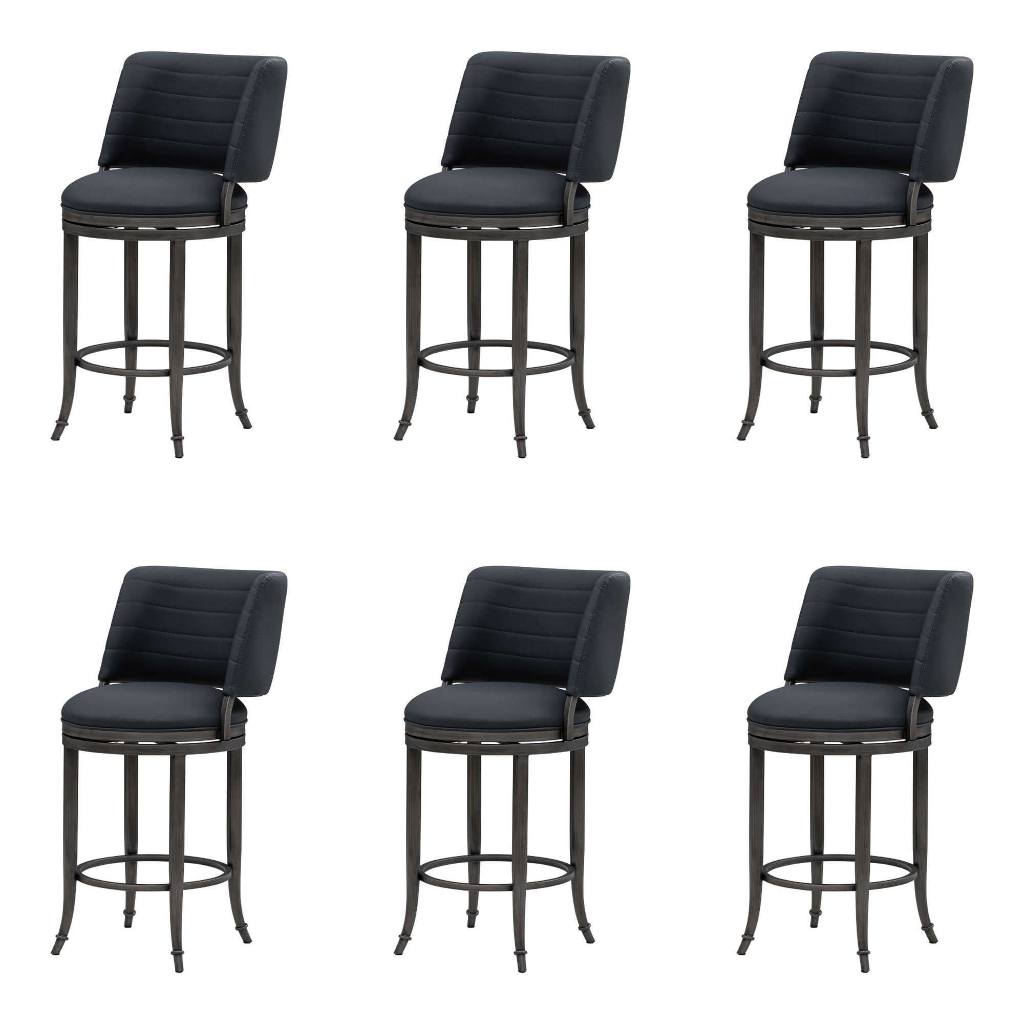 Torres - Upholstered Swivel Counter Height Barstool