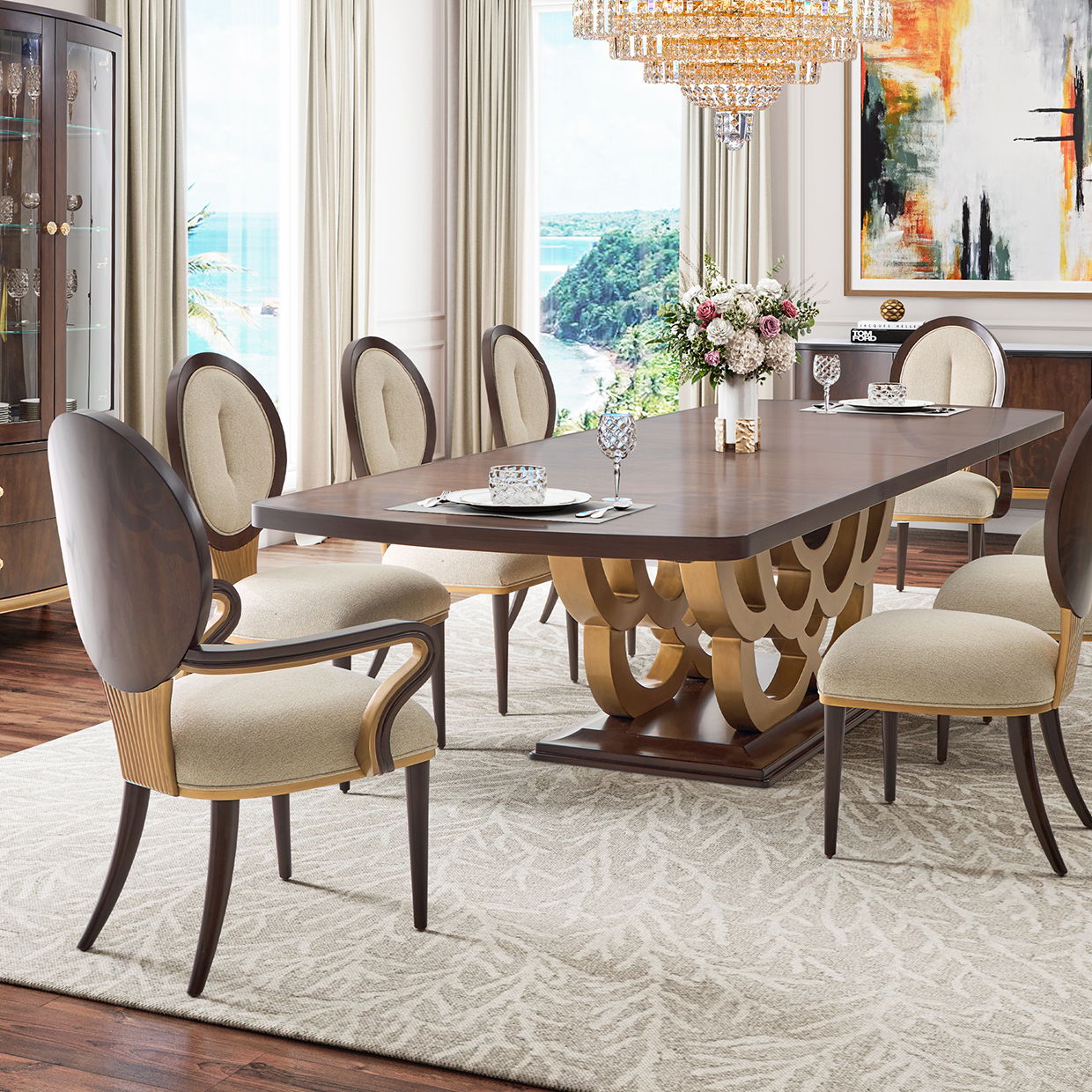 Camellia Field - Dining Arm Chair (Set of 2)