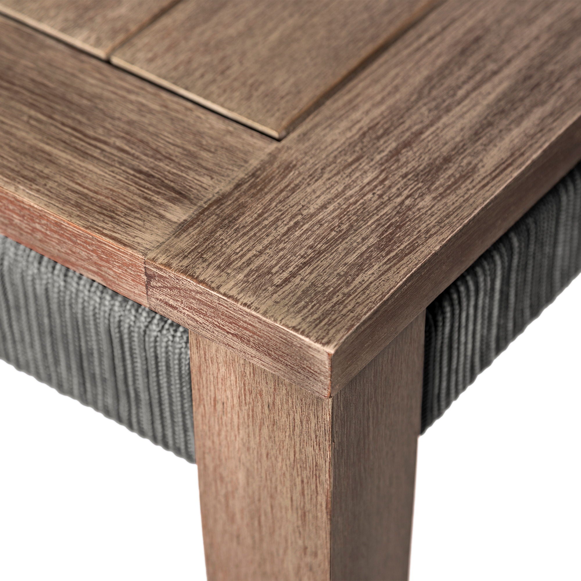 Orbit - Outdoor Patio Dining Table - Weathered Eucalyptus