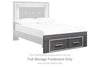 Lodanna - Full Storage Footboard - Gray