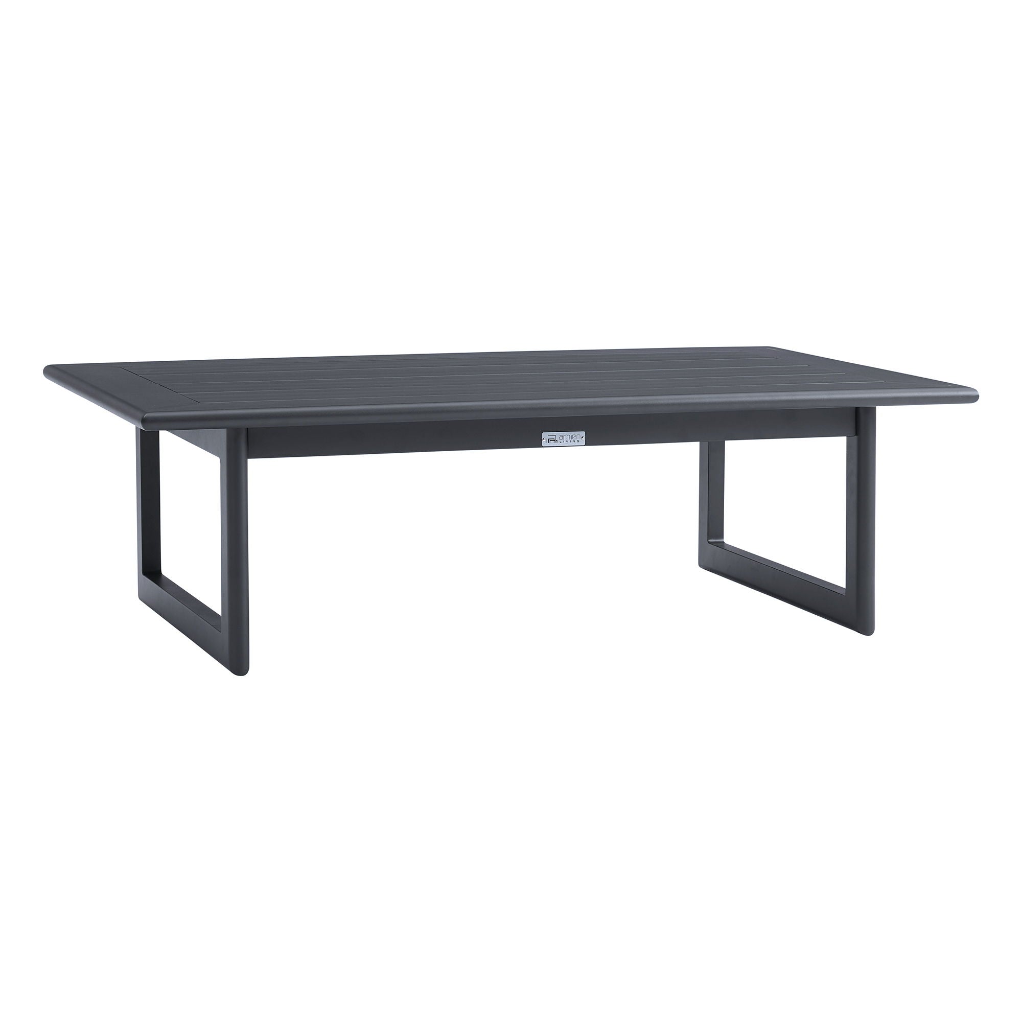 Argiope - 4 Piece Outdoor Aluminum & Fabric Outdoor Conversation Set - Dark Gray